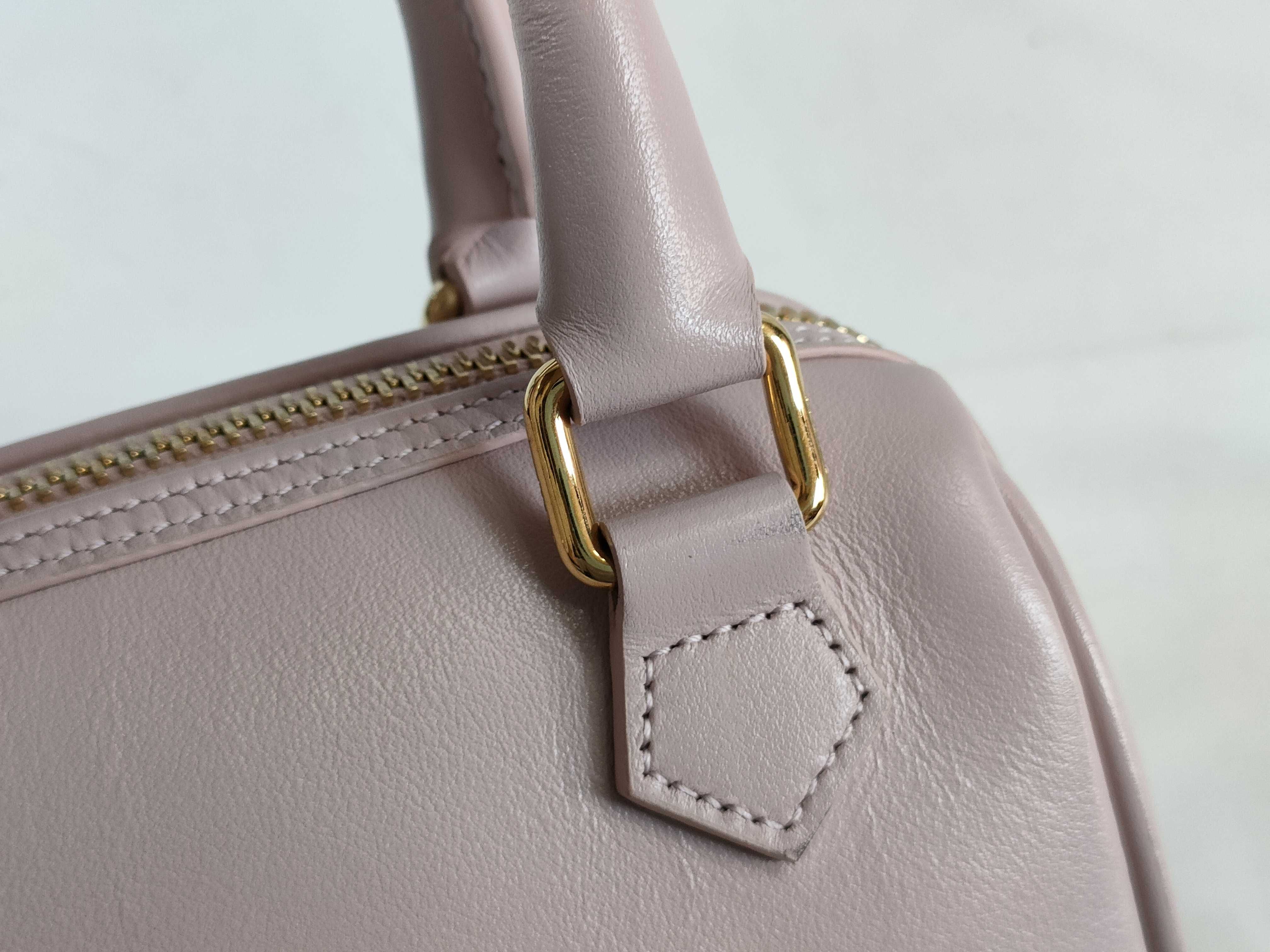 Cuir Triomphe Boston 2-Way Shoulder Bag, Pink Handbag — view 5
