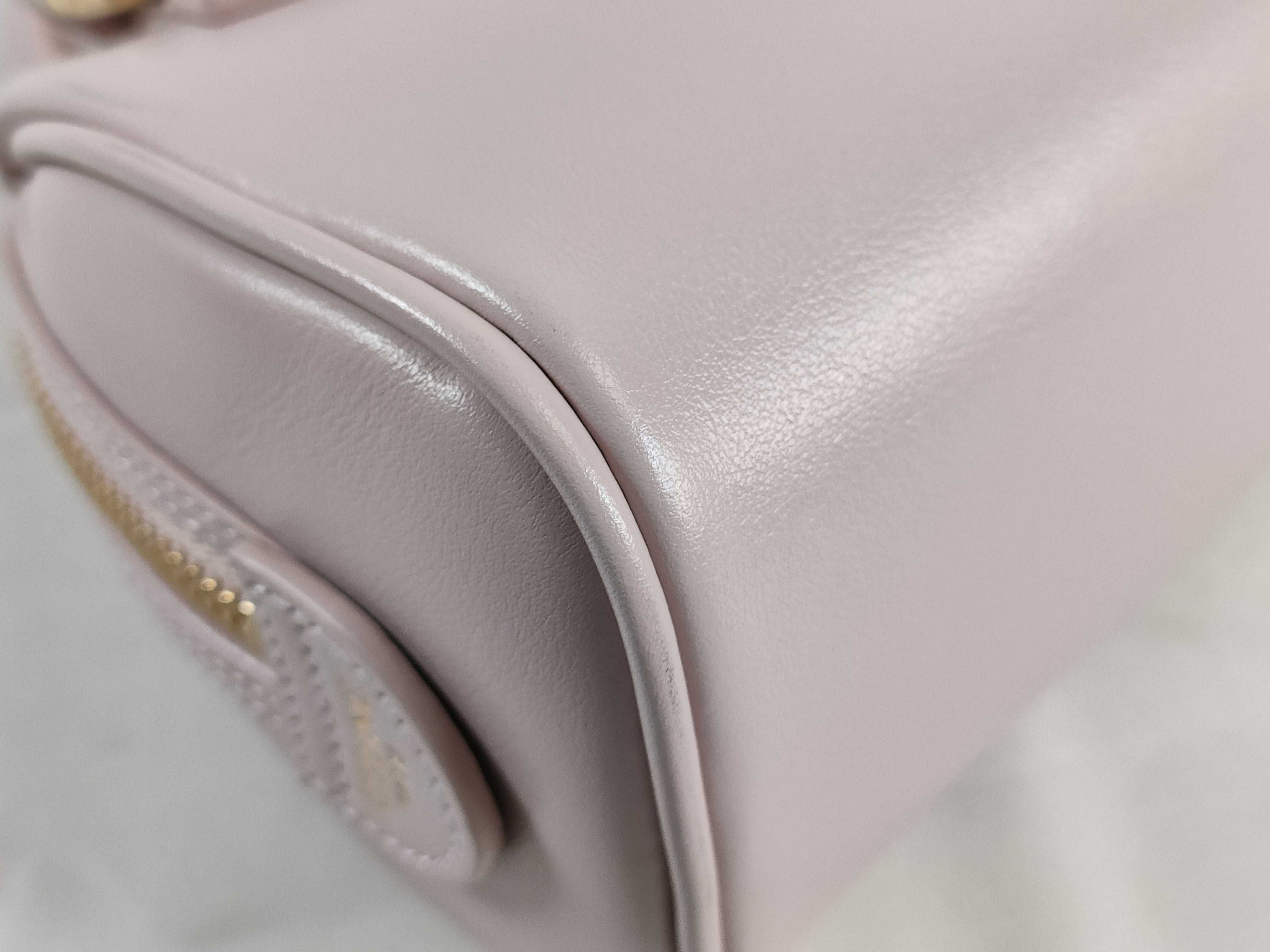 Cuir Triomphe Boston 2-Way Shoulder Bag, Pink Handbag — view 6