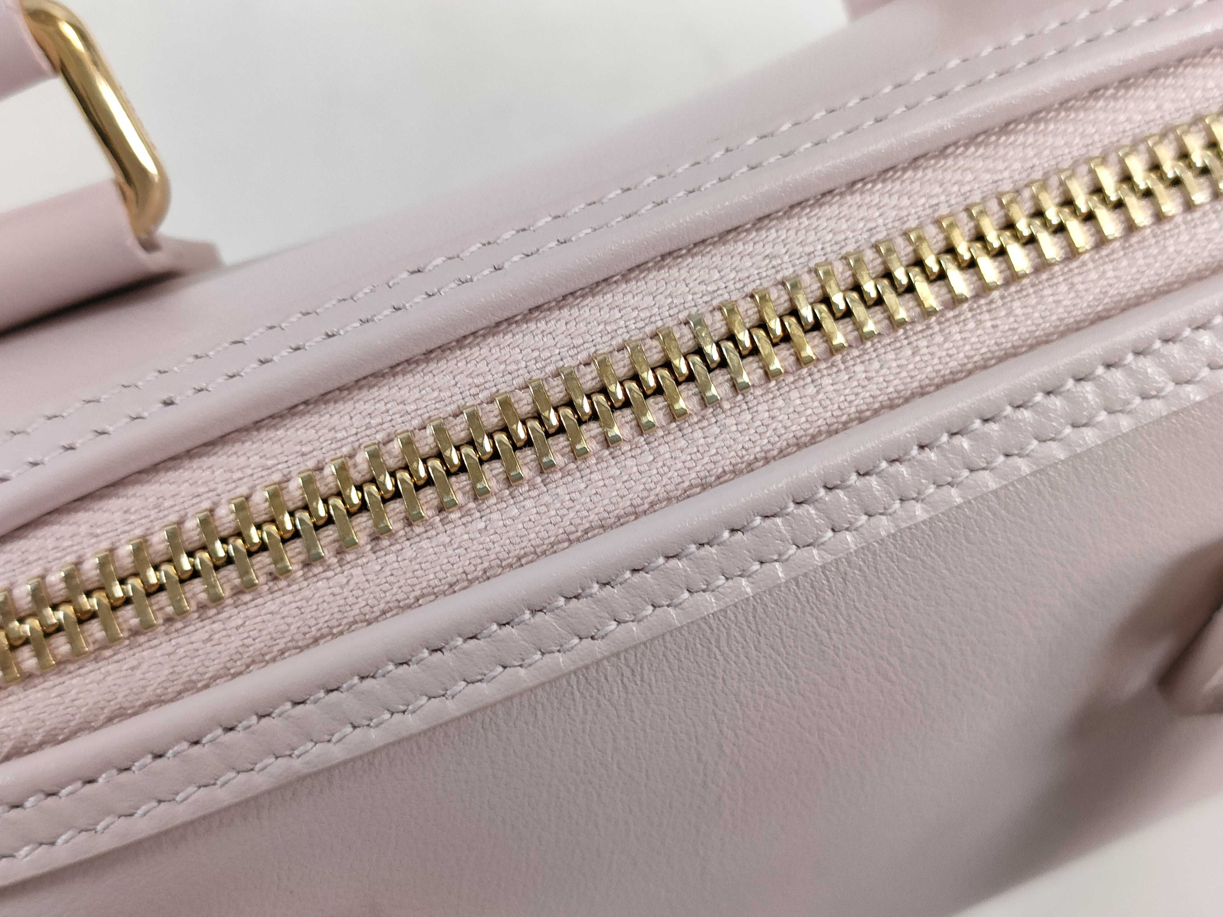 Cuir Triomphe Boston 2-Way Shoulder Bag, Pink Handbag — view 9