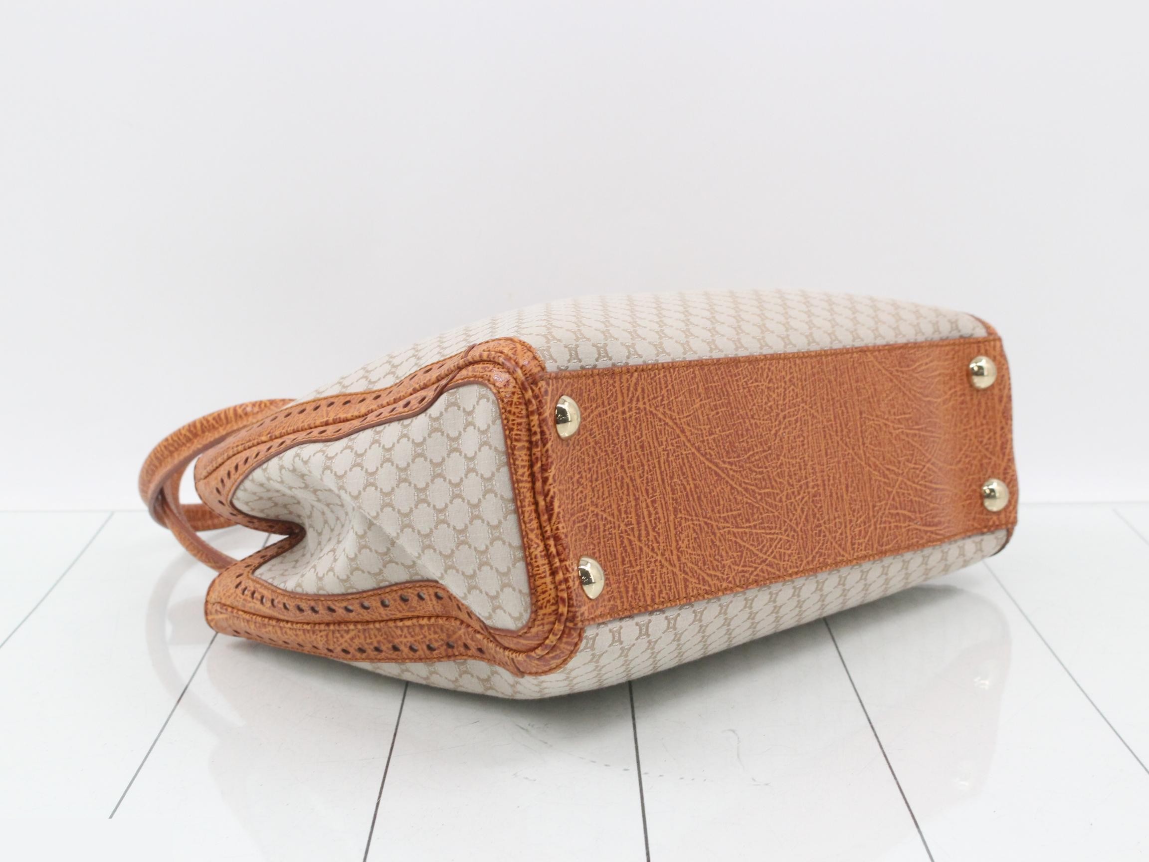 shoulder bag for women, Macadam pattern, beige/brown, with logo. — view 5