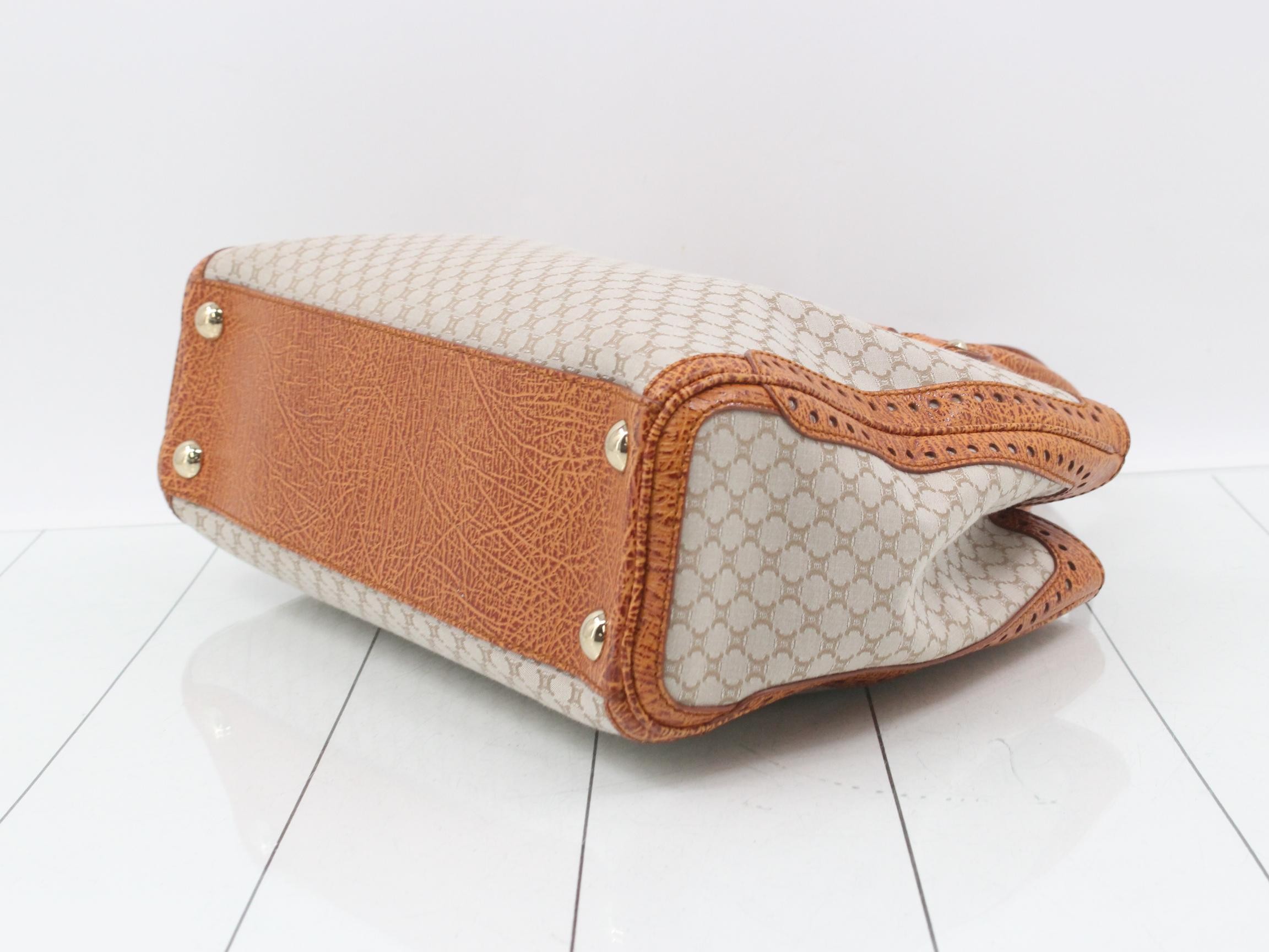 shoulder bag for women, Macadam pattern, beige/brown, with logo. — view 6