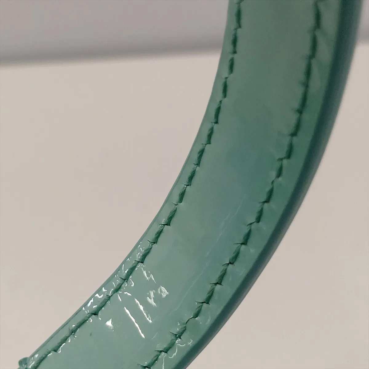 Serpenti Patent Leather 2-Way Handbag, Green, with Mirror — view 13