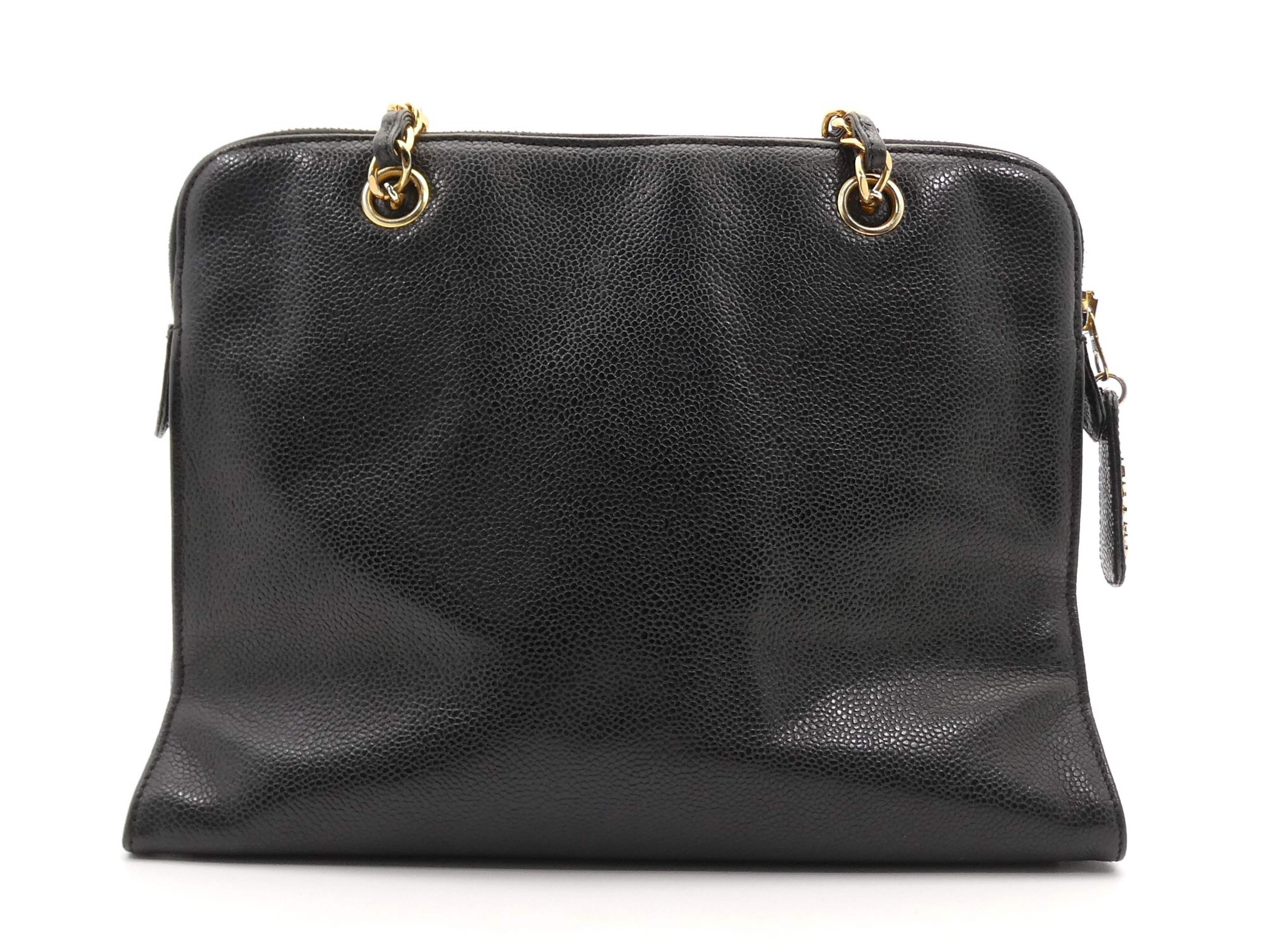 Caviar Skin Coco Mark Turnlock Chain Shoulder Bag — view 2