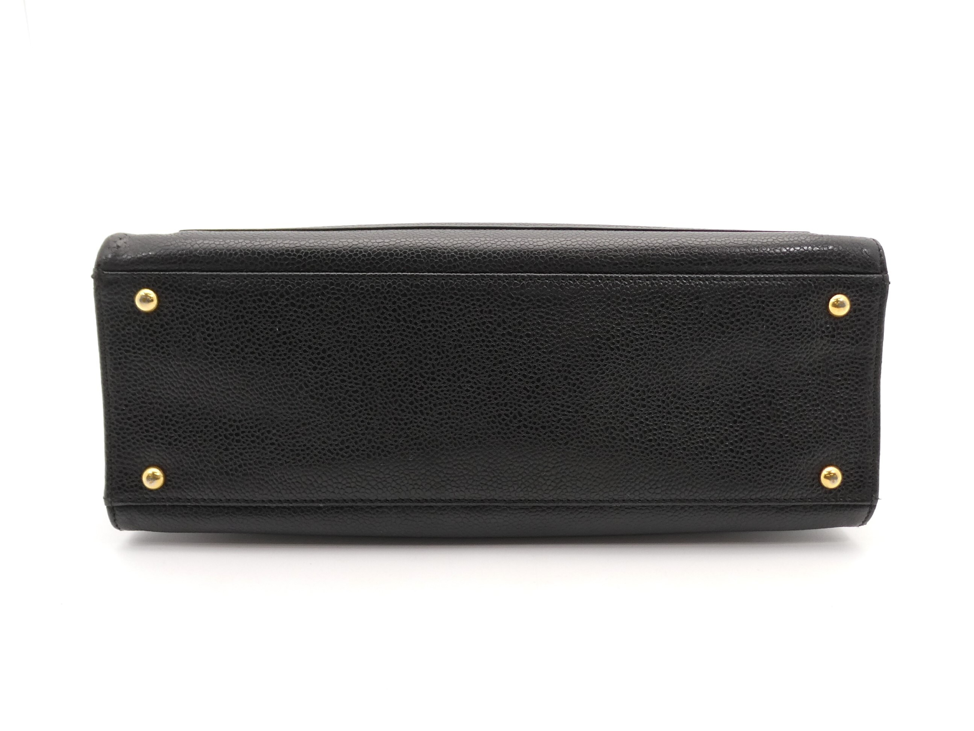 Caviar Skin Coco Mark Turnlock Chain Shoulder Bag — view 5