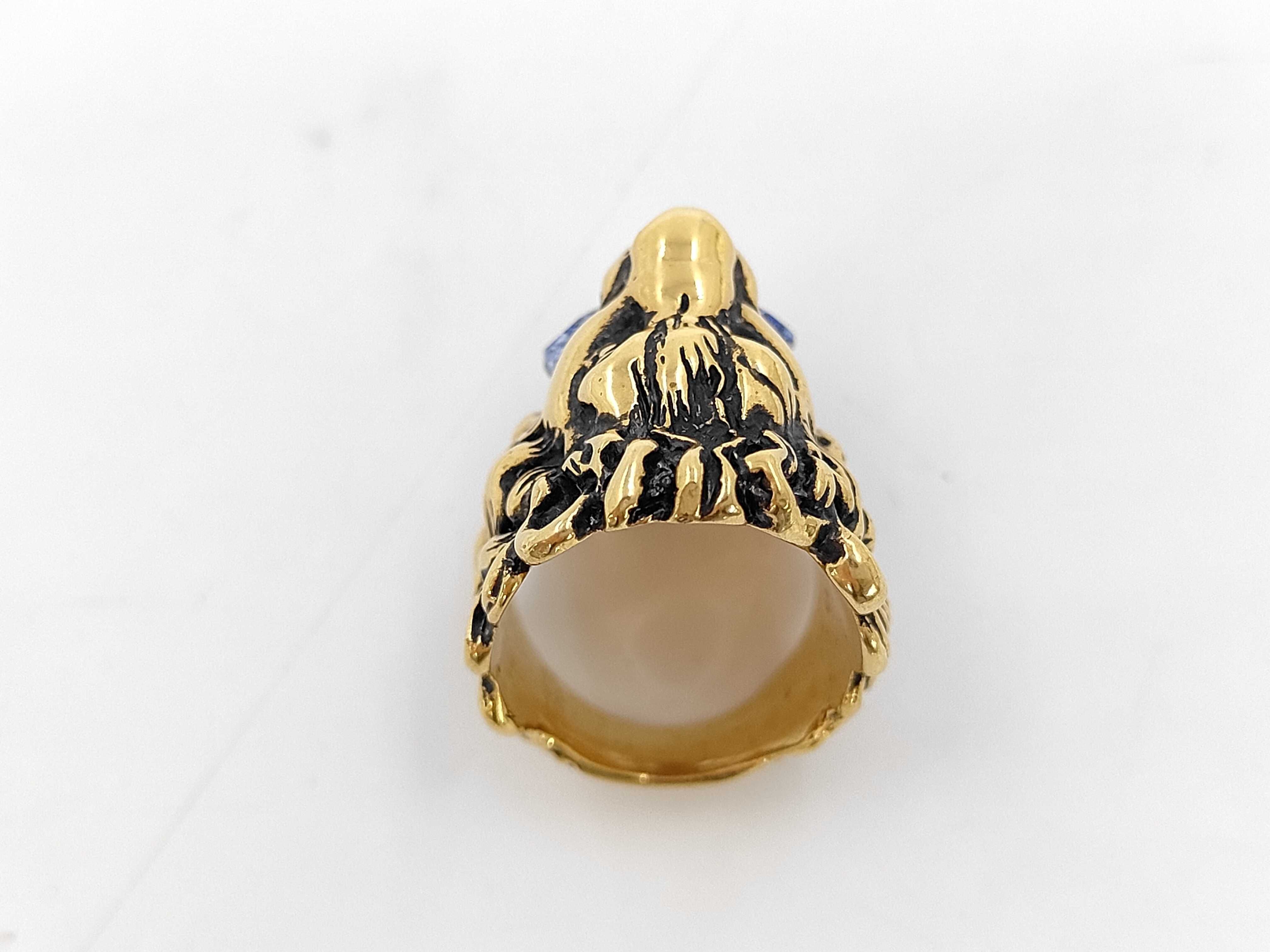 Lion Gold Ring, Size 13 — view 4