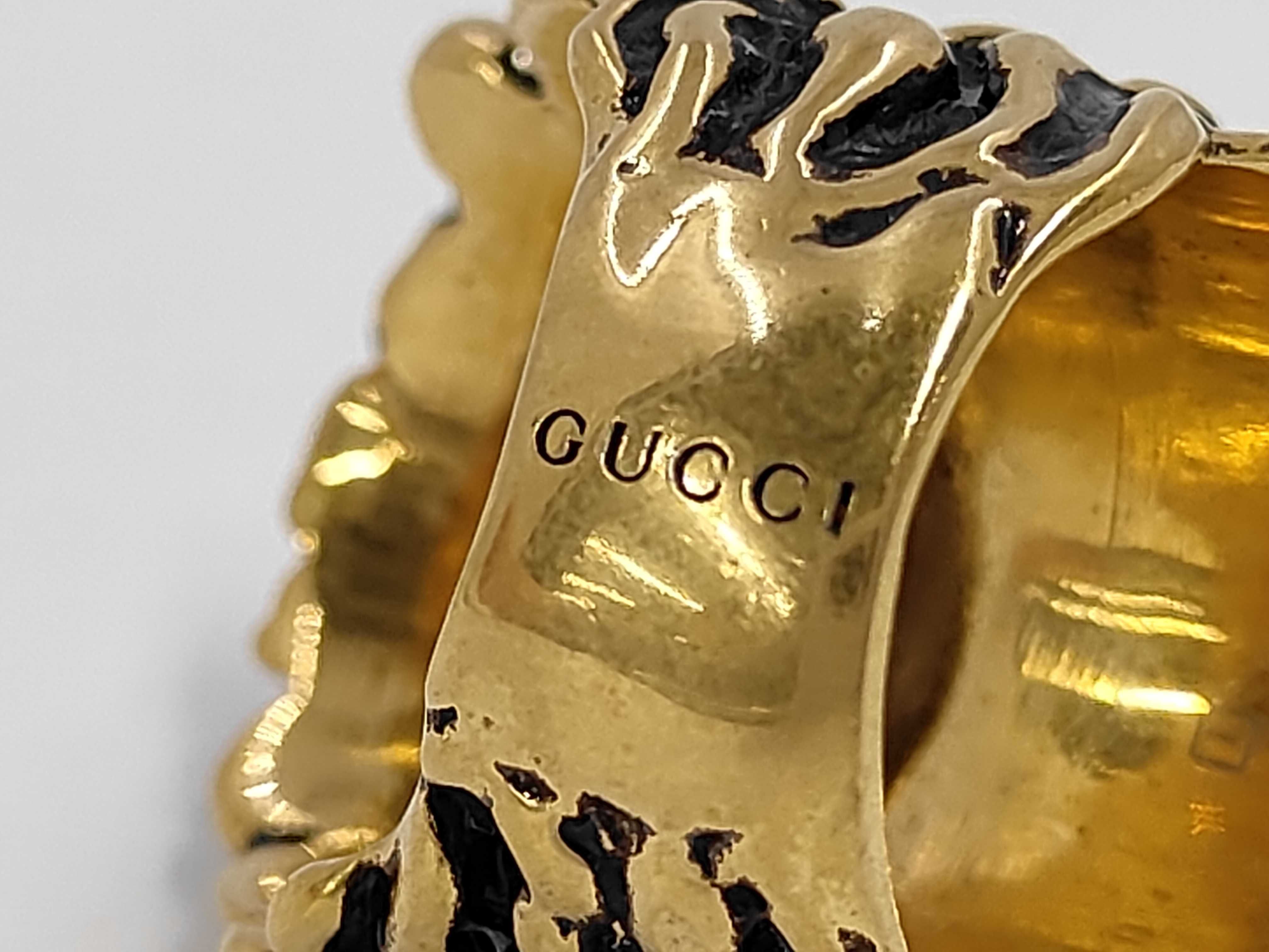 Lion Gold Ring, Size 13 — view 6