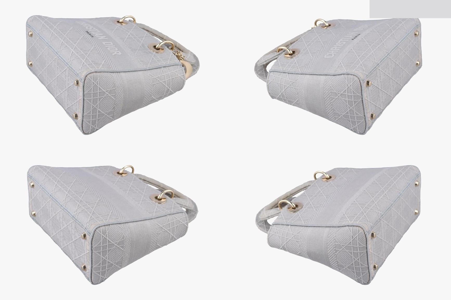 Lady Dior D-lite Jacquard Gray — view 4
