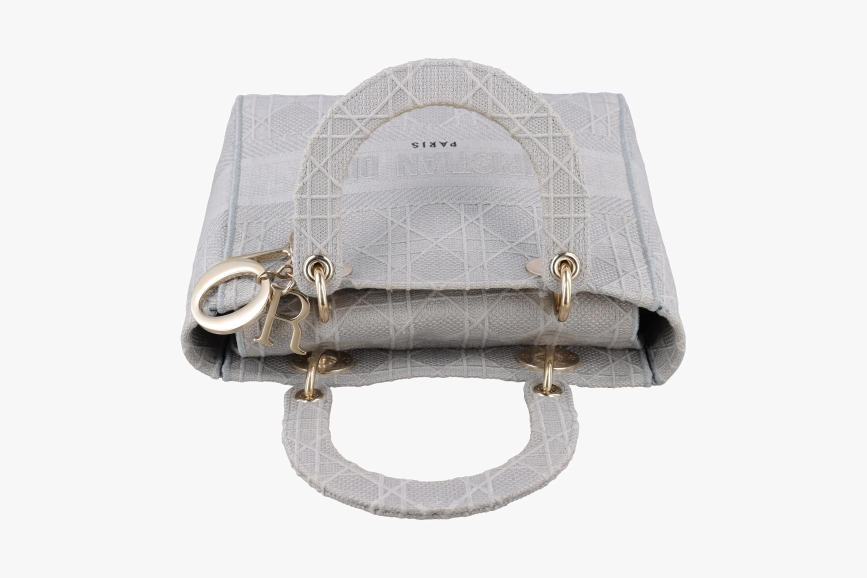 Lady Dior D-lite Jacquard Gray — view 5