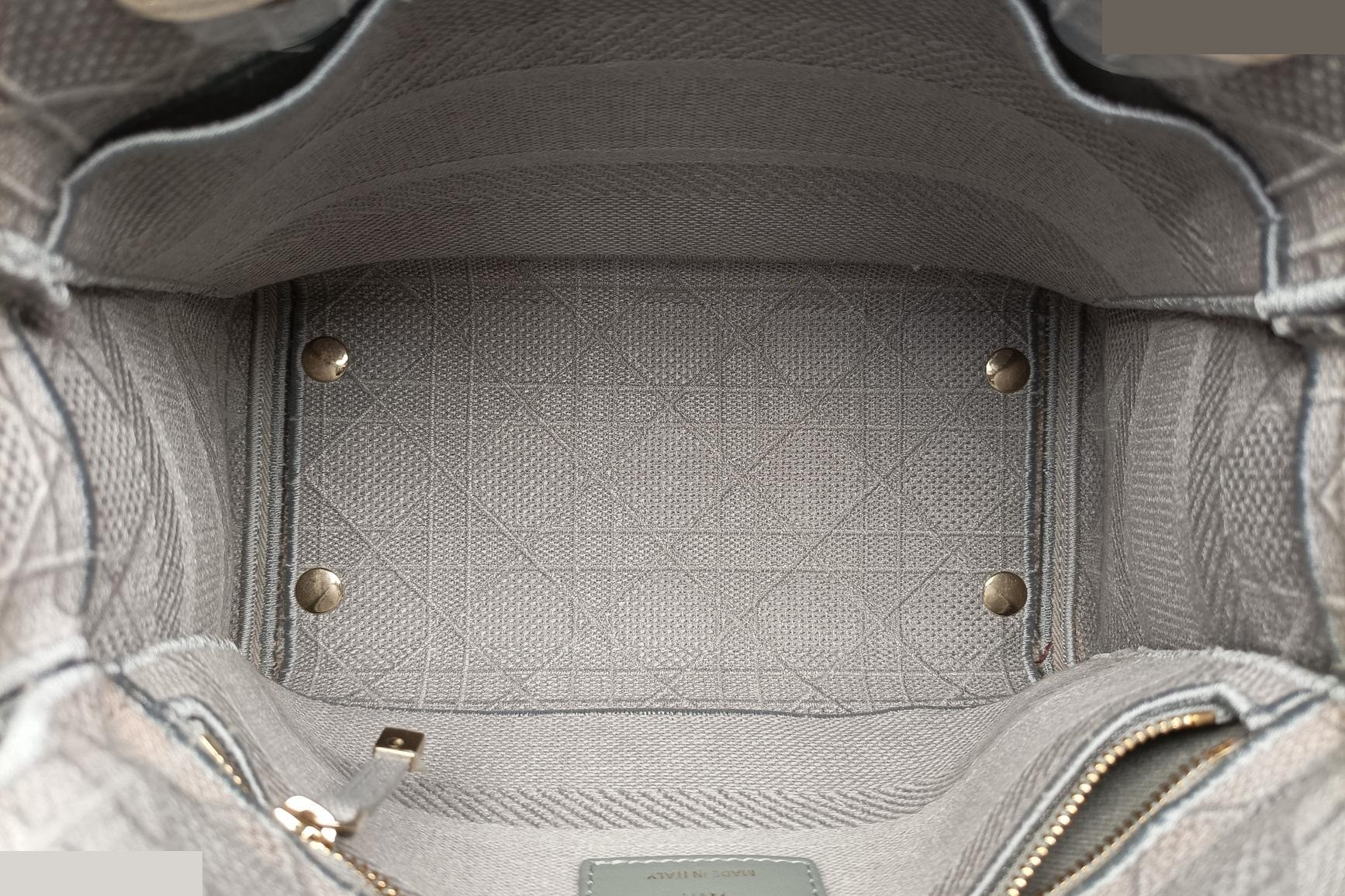 Lady Dior D-lite Jacquard Gray — view 6