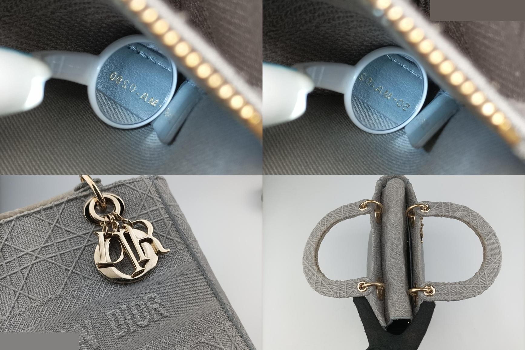 Lady Dior D-lite Jacquard Gray — view 8