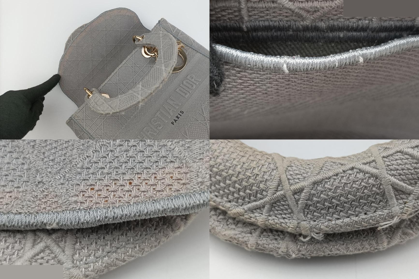 Lady Dior D-lite Jacquard Gray — view 9