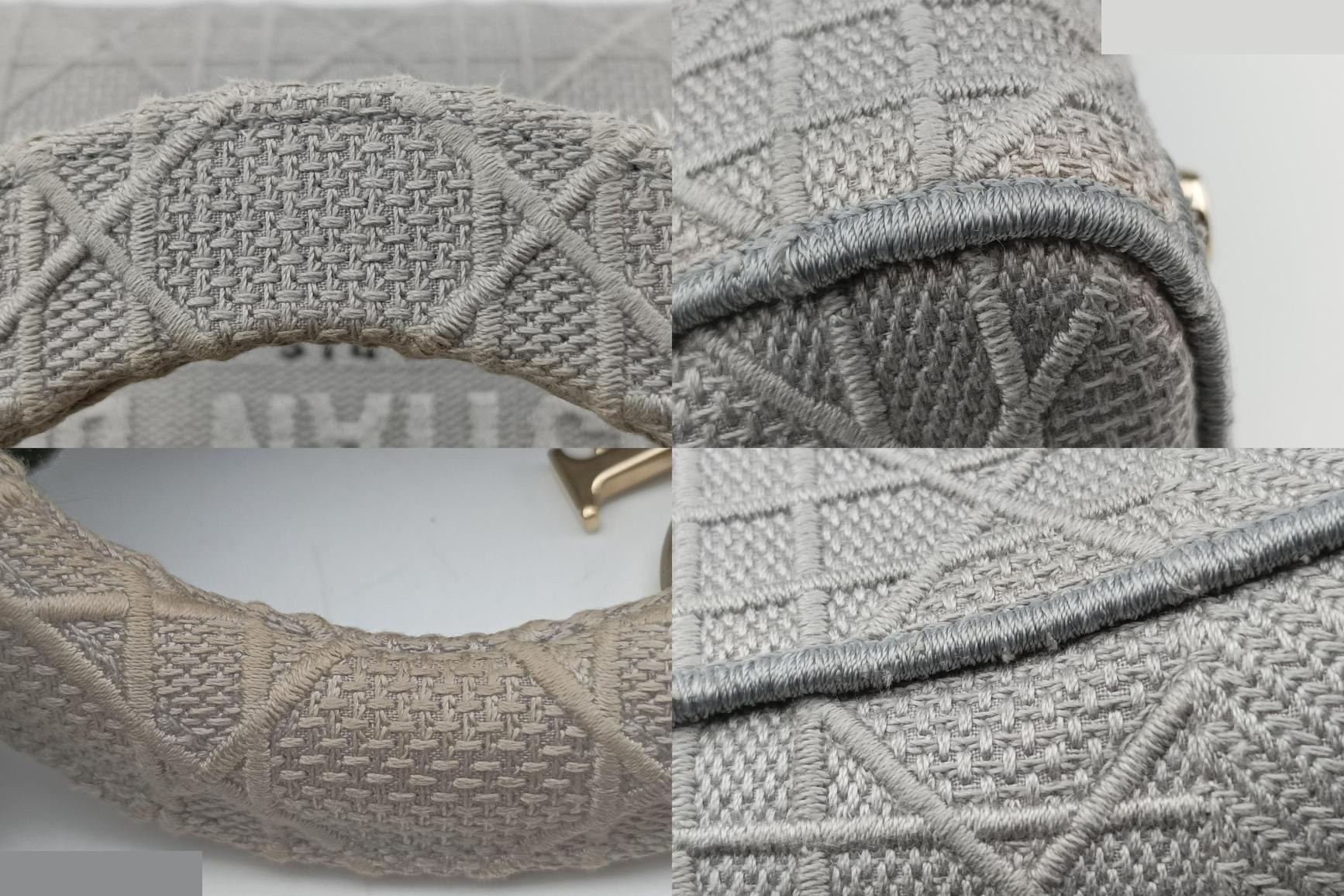Lady Dior D-lite Jacquard Gray — view 10