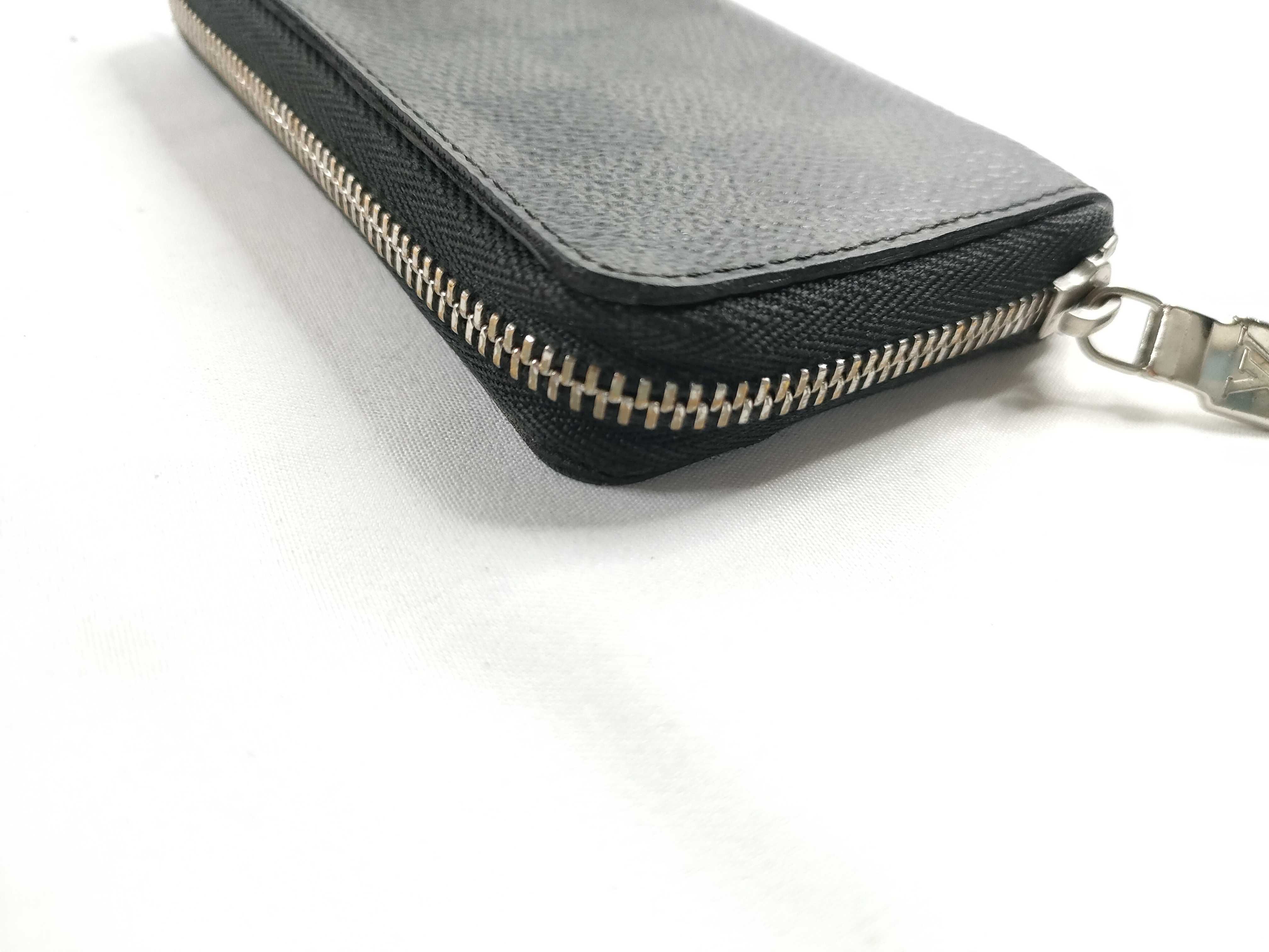 Damier Graphite Zippy Coin Purse N63076 (Serial Number Included) Wallet Coin Case — view 4