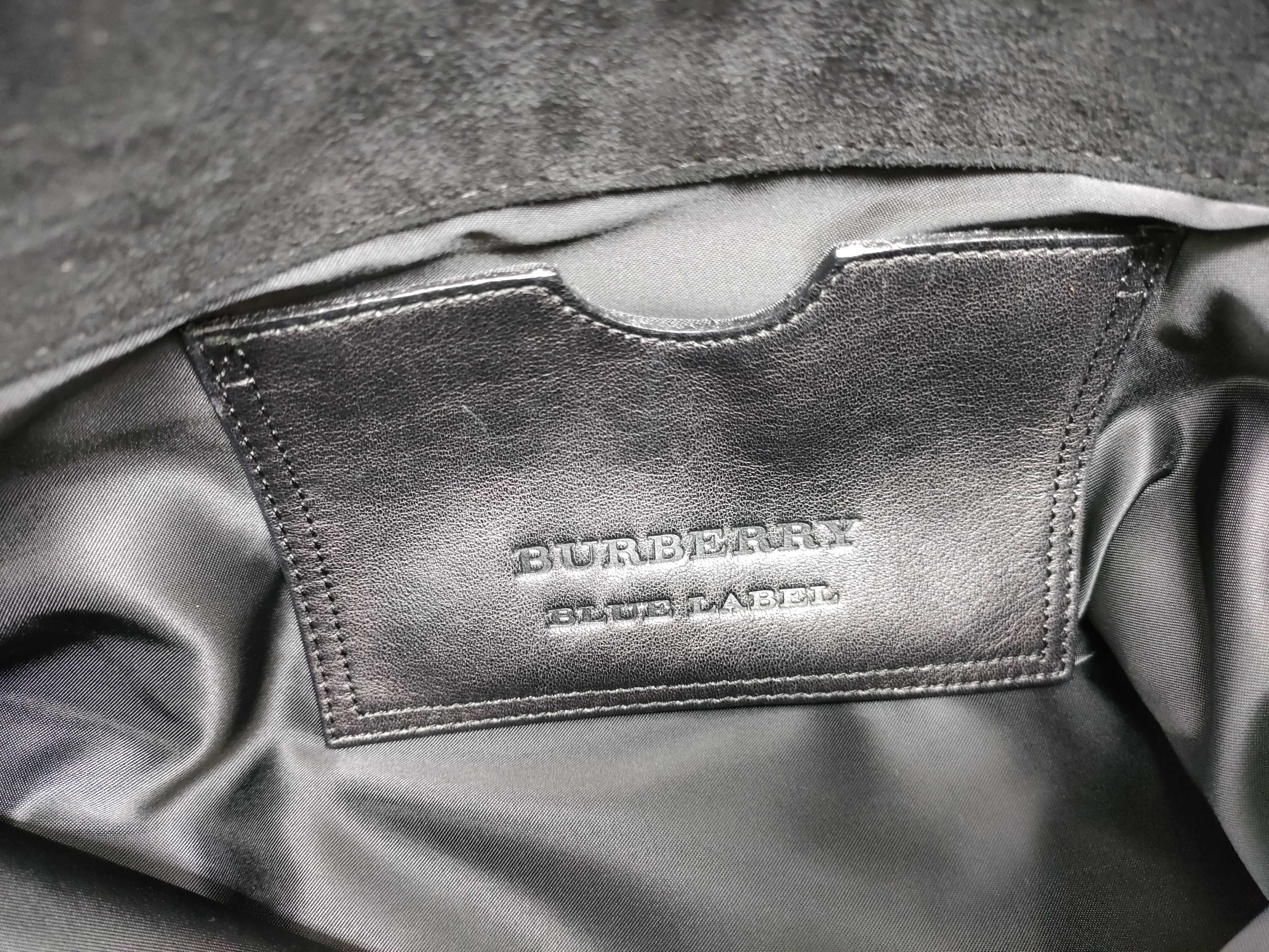 BLUE LABEL Pigskin Leather Horse Logo Black Shoulder Bag — view 11
