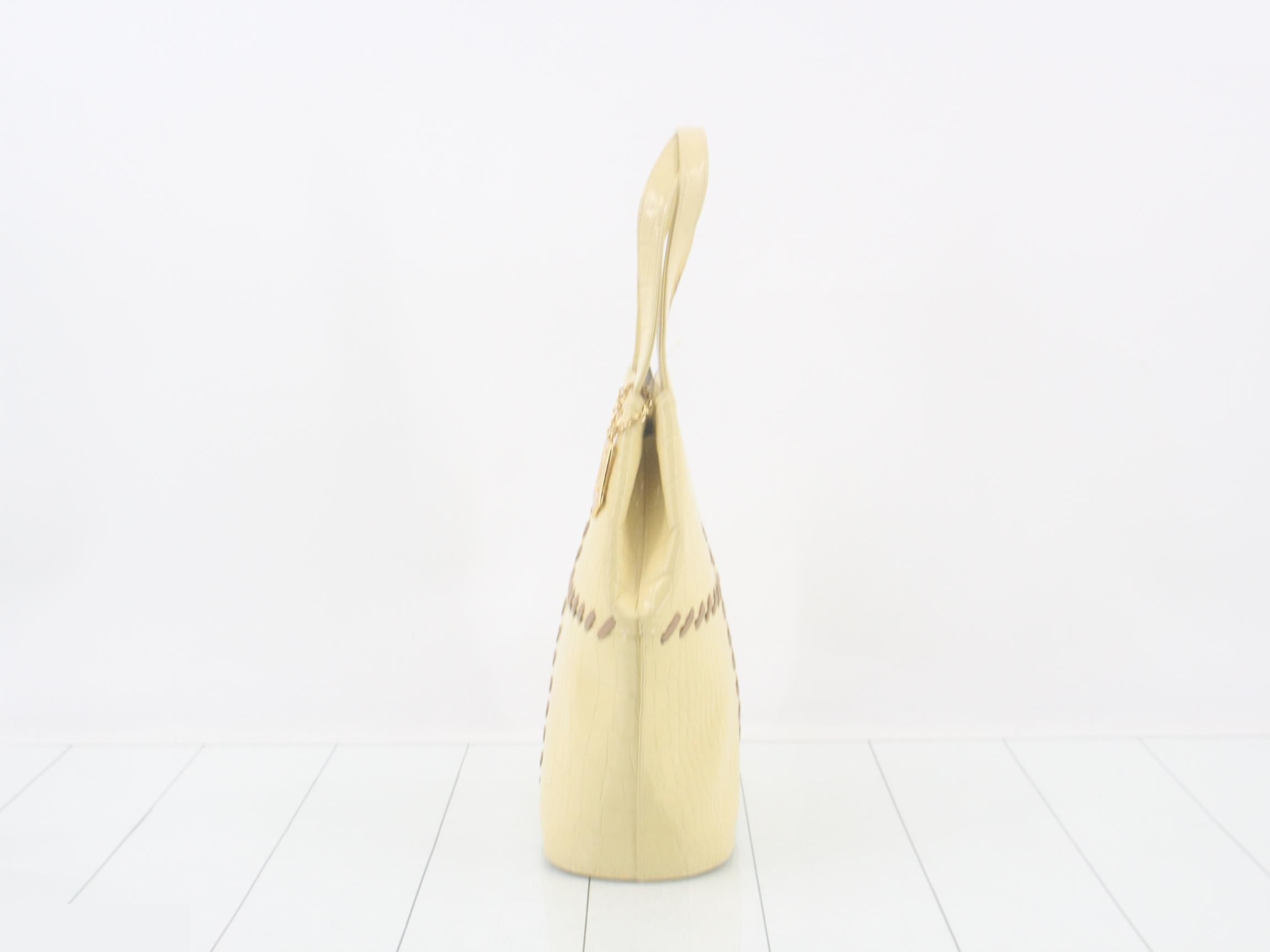 Crocodile embossed handbag — view 3