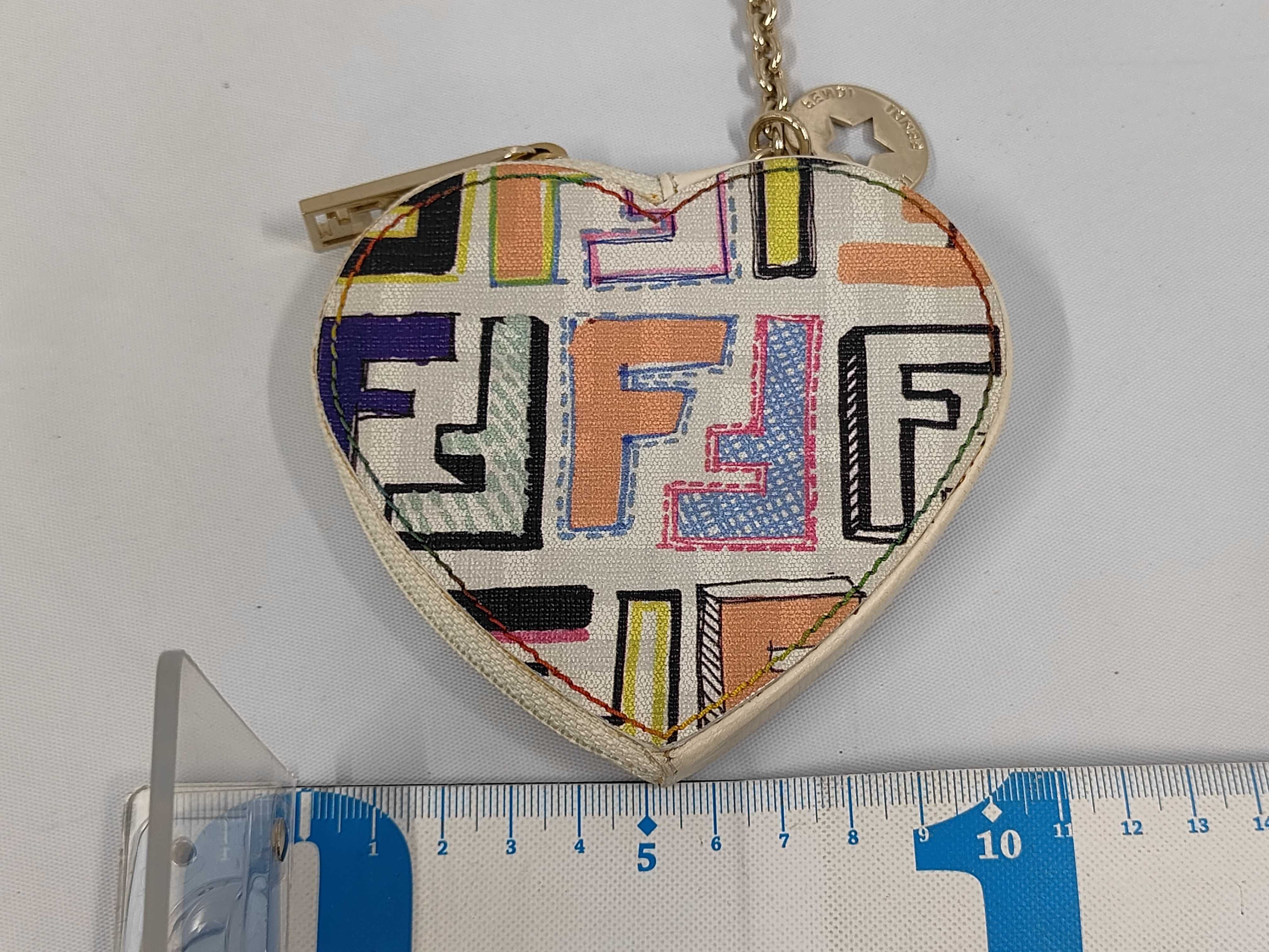 Zucca Pattern Heart-Shaped Coin Purse Pouch — view 2