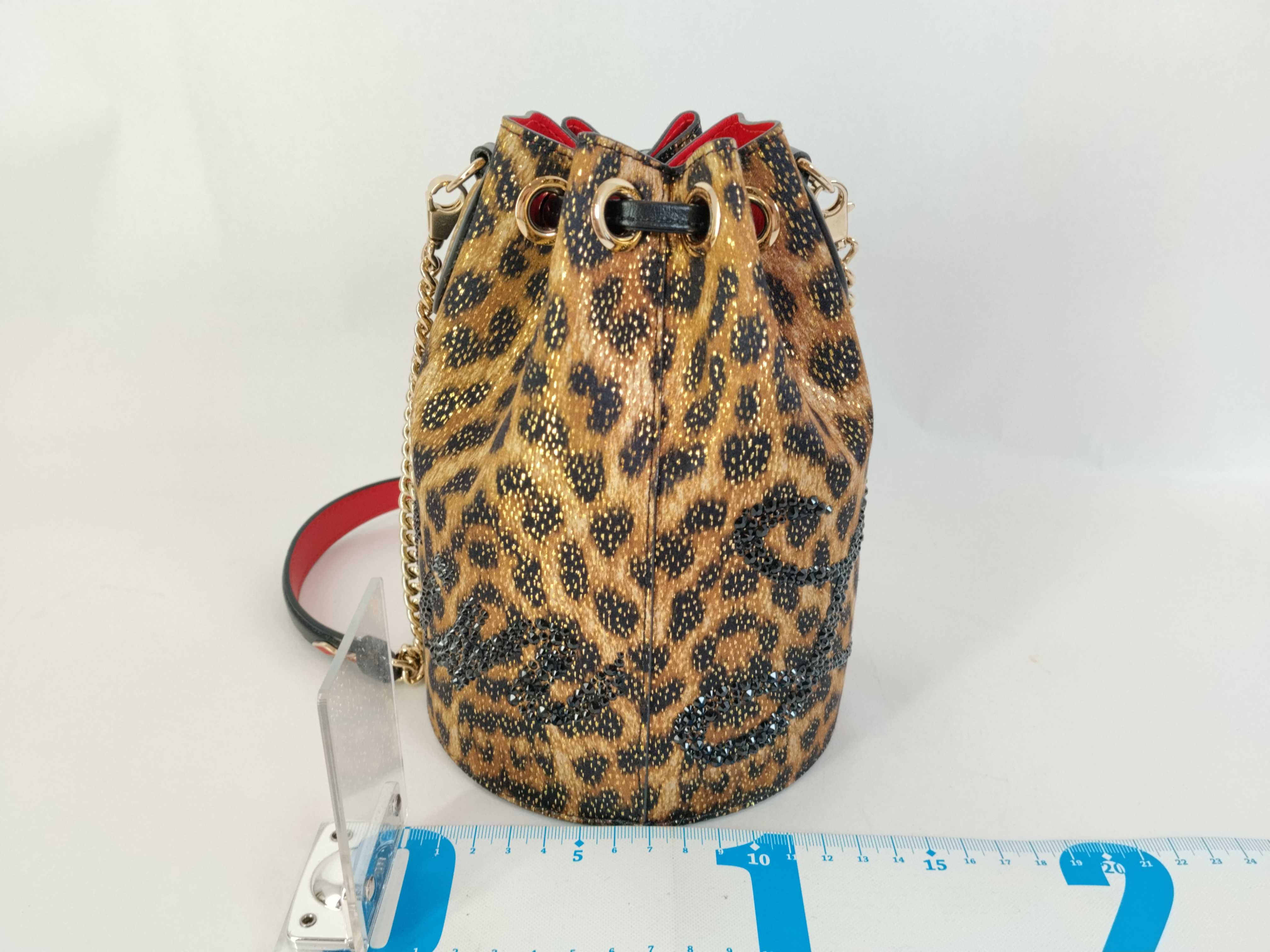 Marie Jane Mini Bucket Chain Shoulder Bag, Leopard Print, W14cm (Shoulder Bag) — view 2