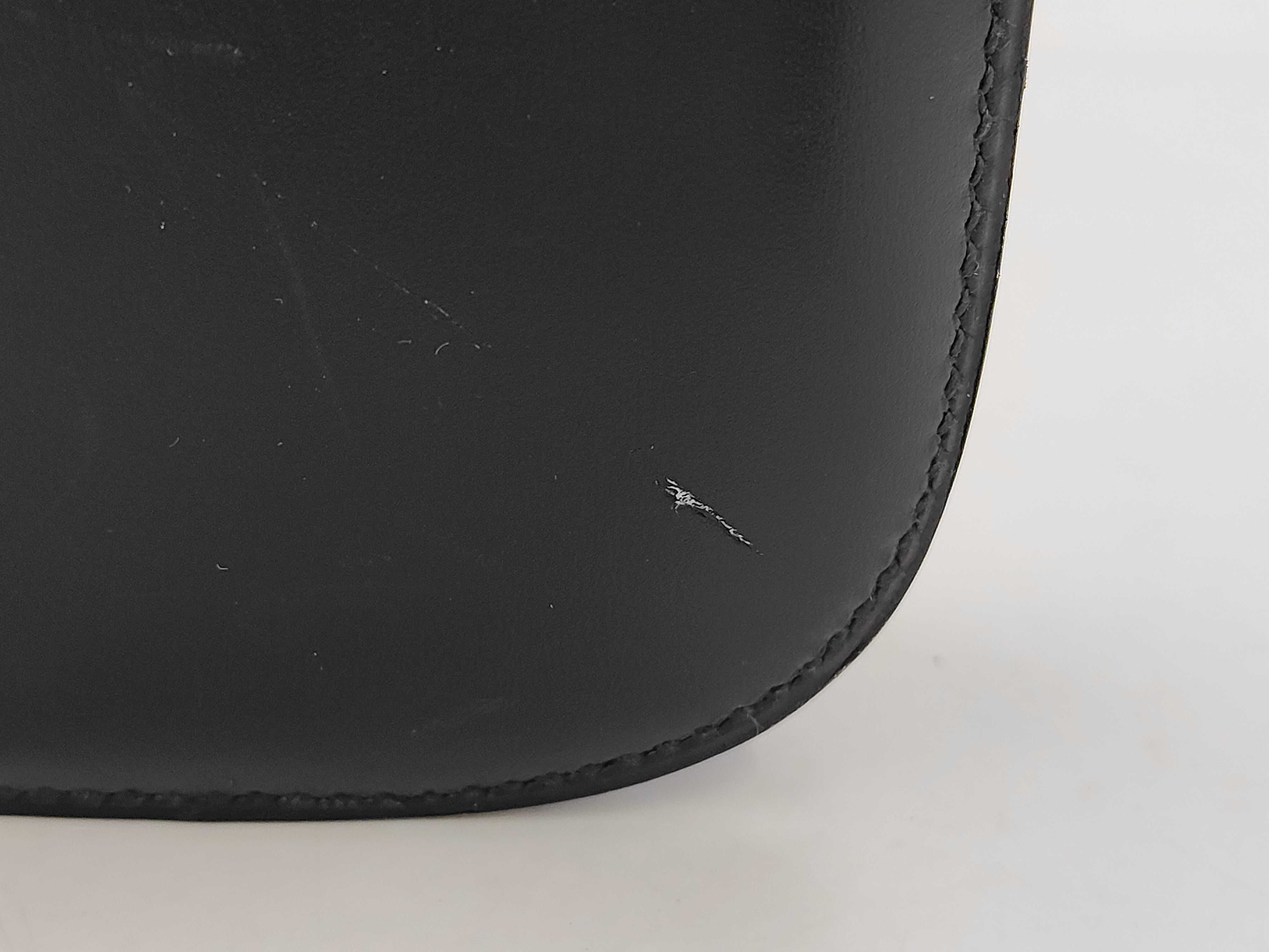 Constance 24 Box Calf Black Shoulder Bag (Y Stamp, Gold) — view 11