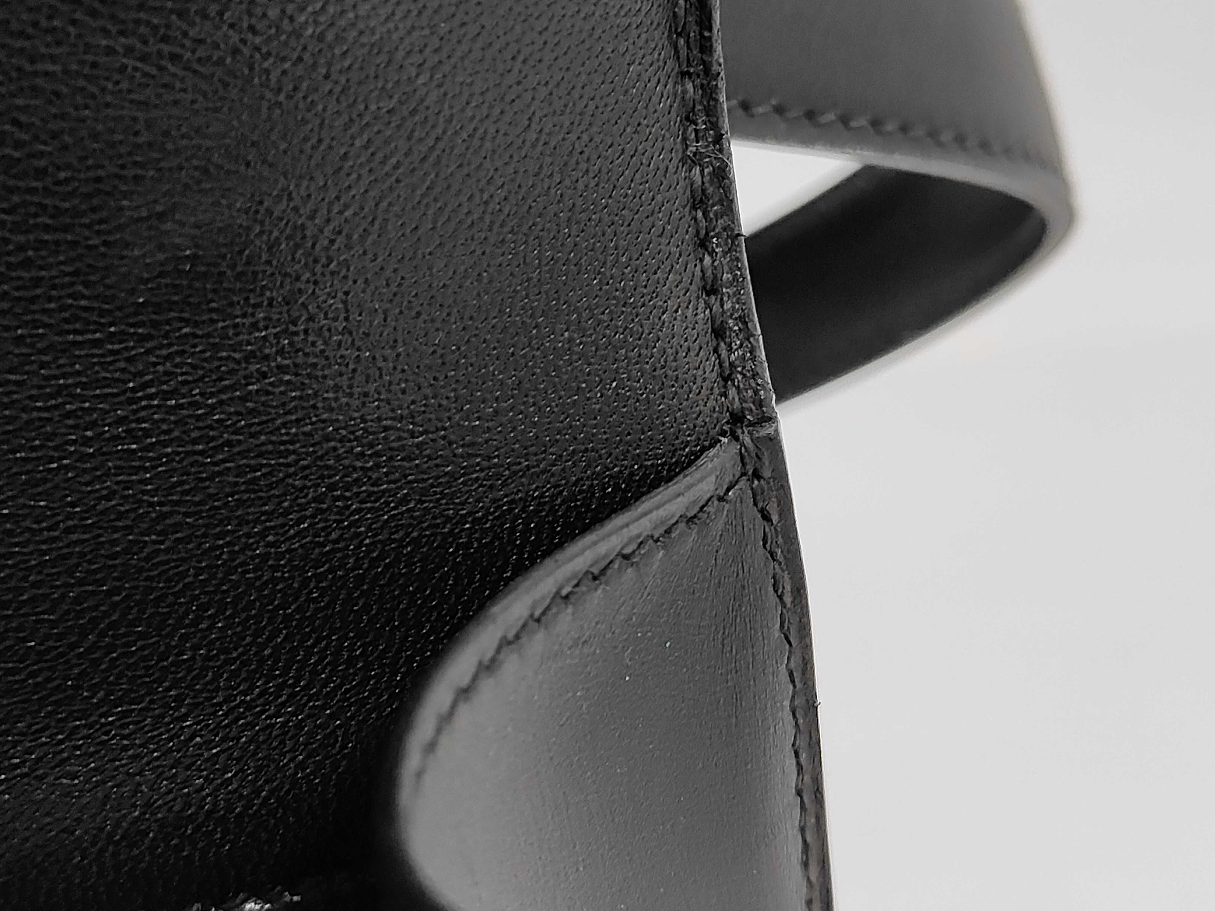 Constance 24 Box Calf Black Shoulder Bag (Y Stamp, Gold) — view 6