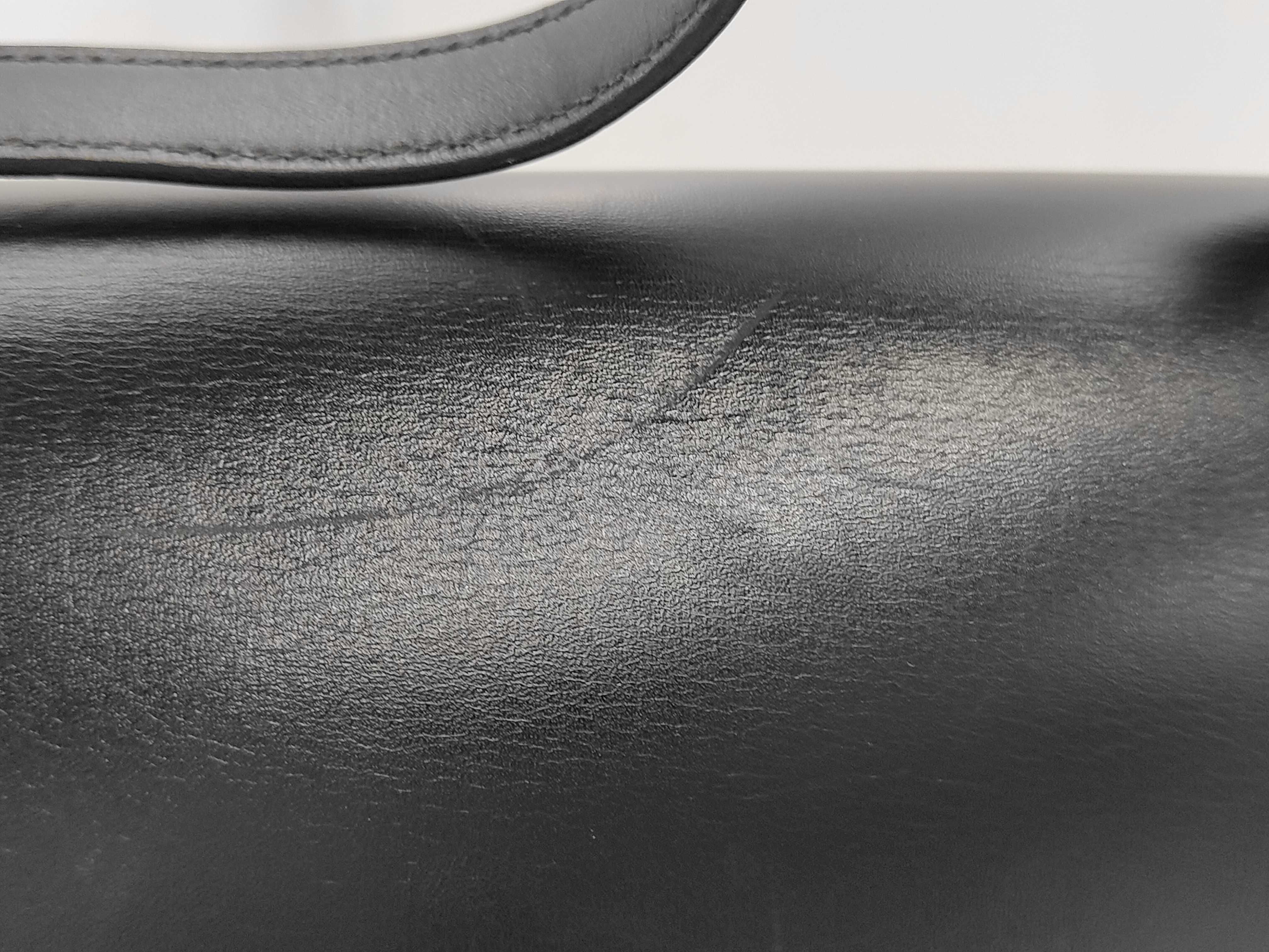 Constance 24 Box Calf Black Shoulder Bag (Y Stamp, Gold) — view 9