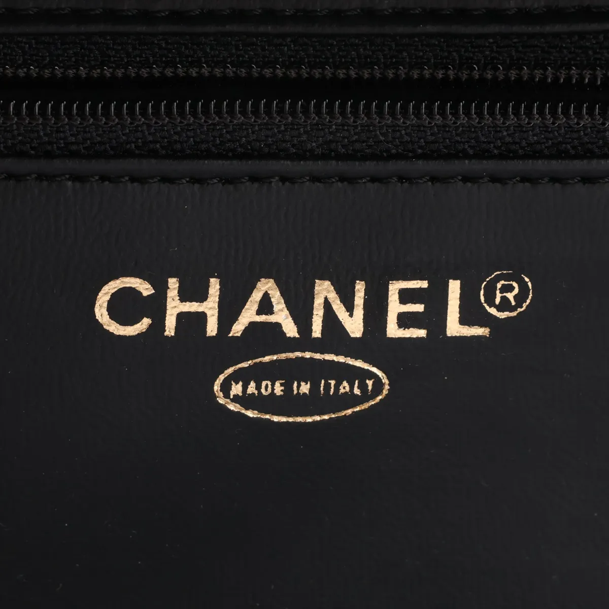 Coco Mark Caviar Skin Vanity Bag, Black with Gold Hardware, 5594338, Series 5 — view 11