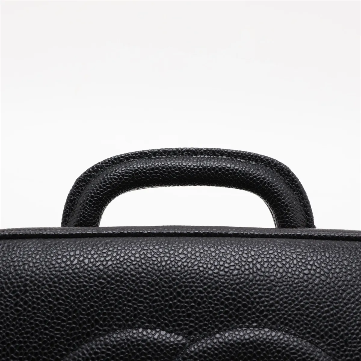 Coco Mark Caviar Skin Vanity Bag, Black with Gold Hardware, 5594338, Series 5 — view 6