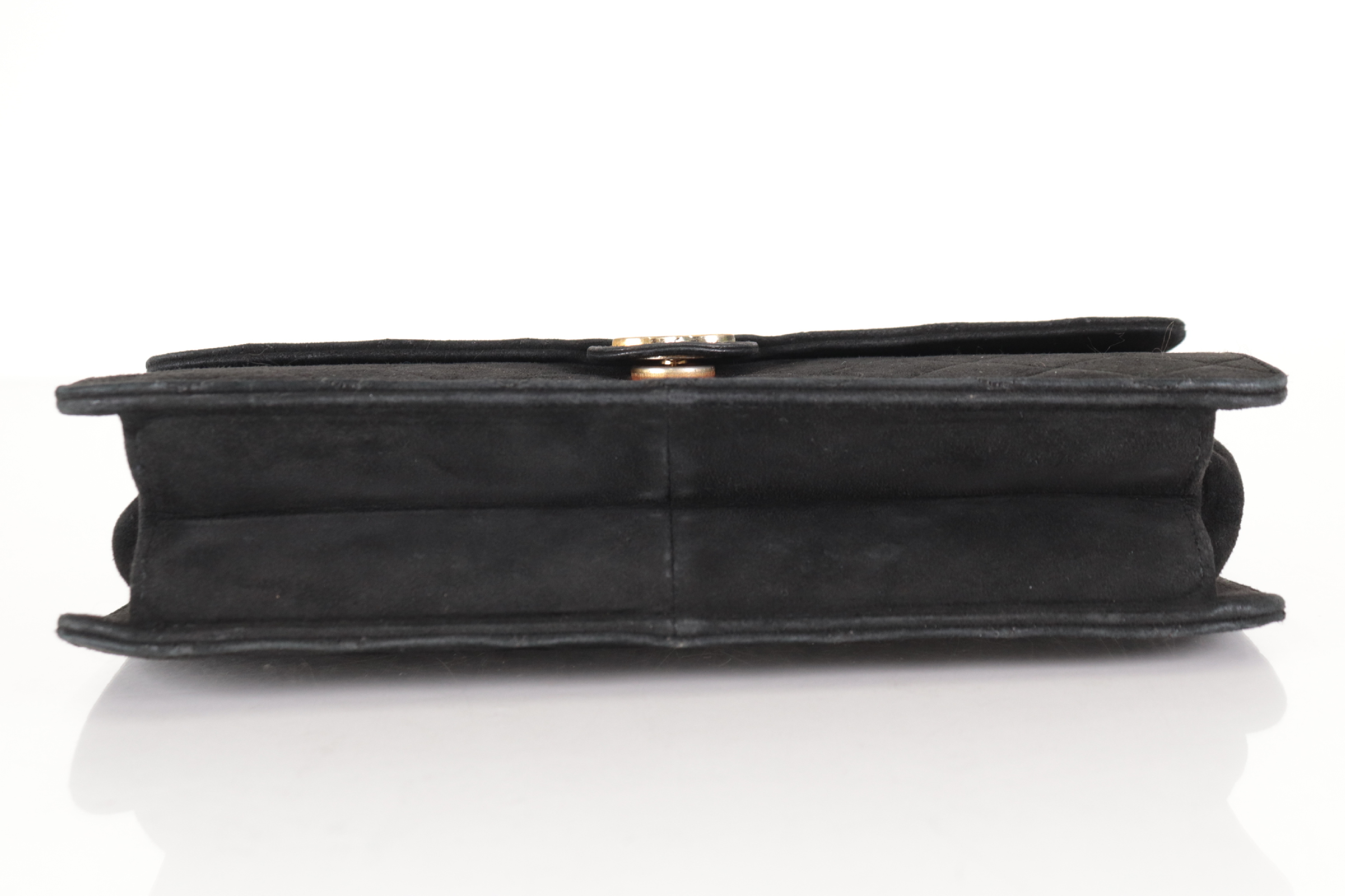 Push-Lock Suede Chain Shoulder Bag (Series 6) — view 7