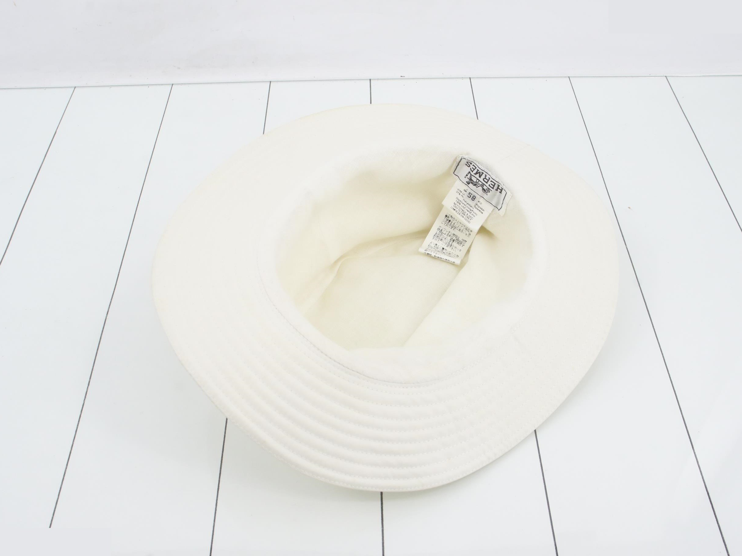 Hat, White, #58 — view 3