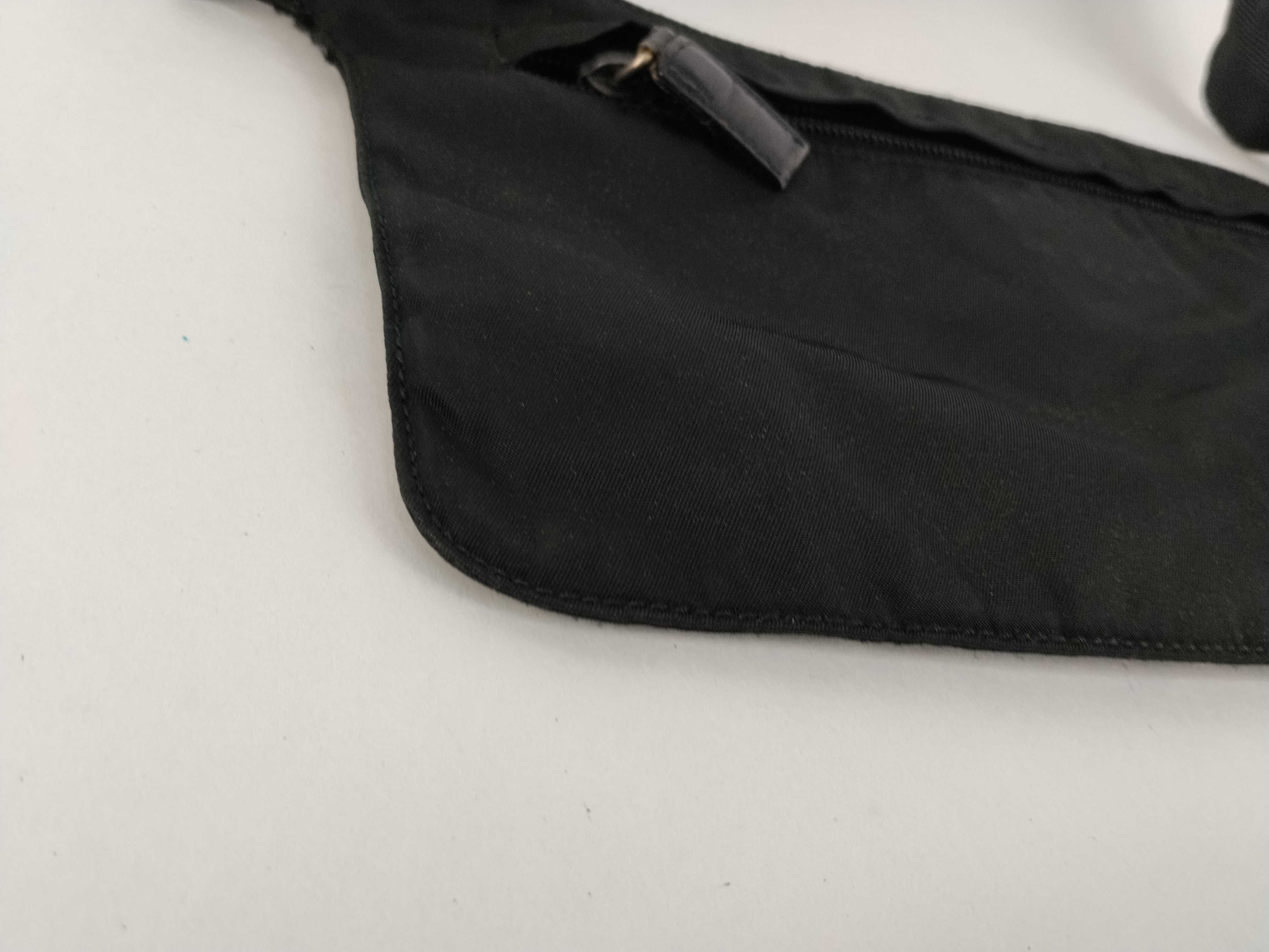 GG Canvas Waist Bag, Black, 131236 Shoulder Bag — view 6