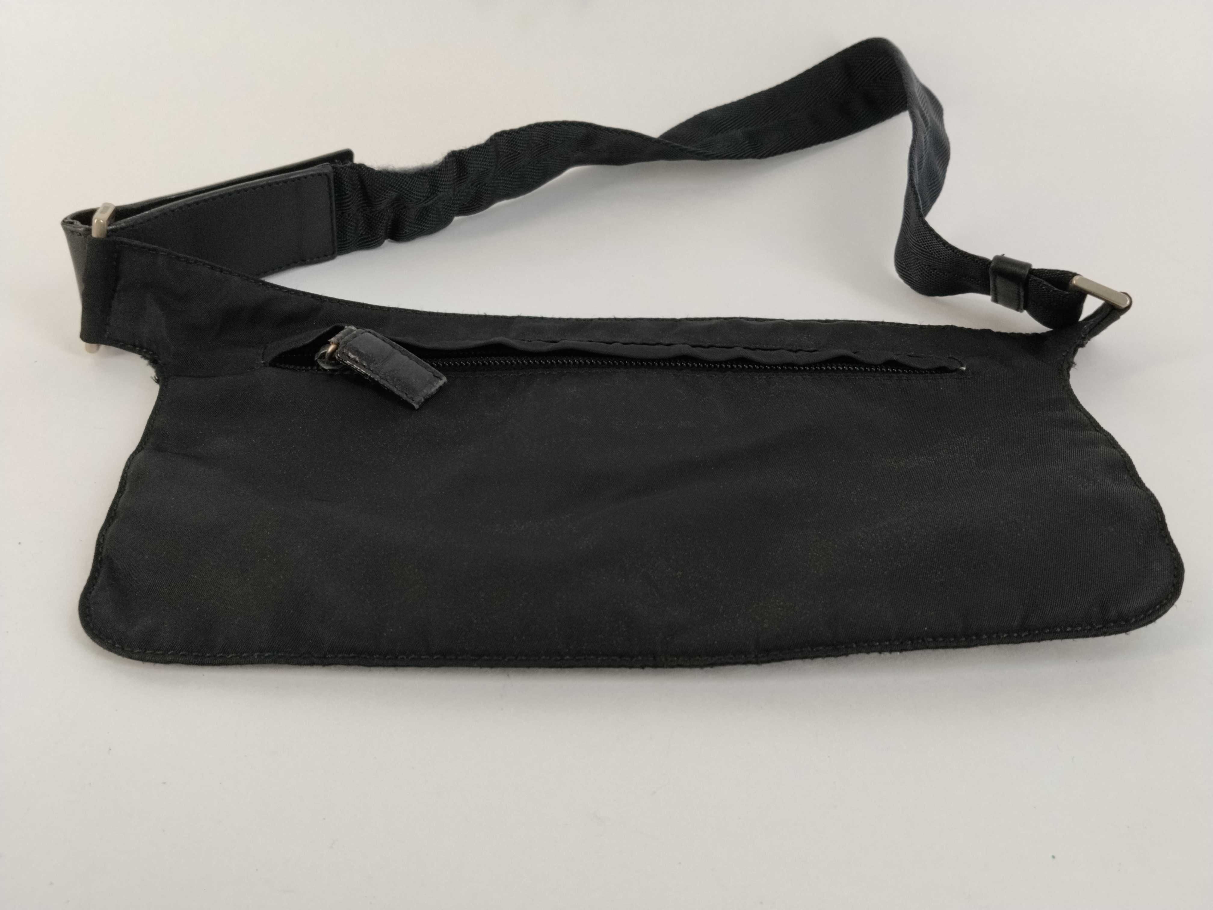GG Canvas Waist Bag, Black, 131236 Shoulder Bag — view 7