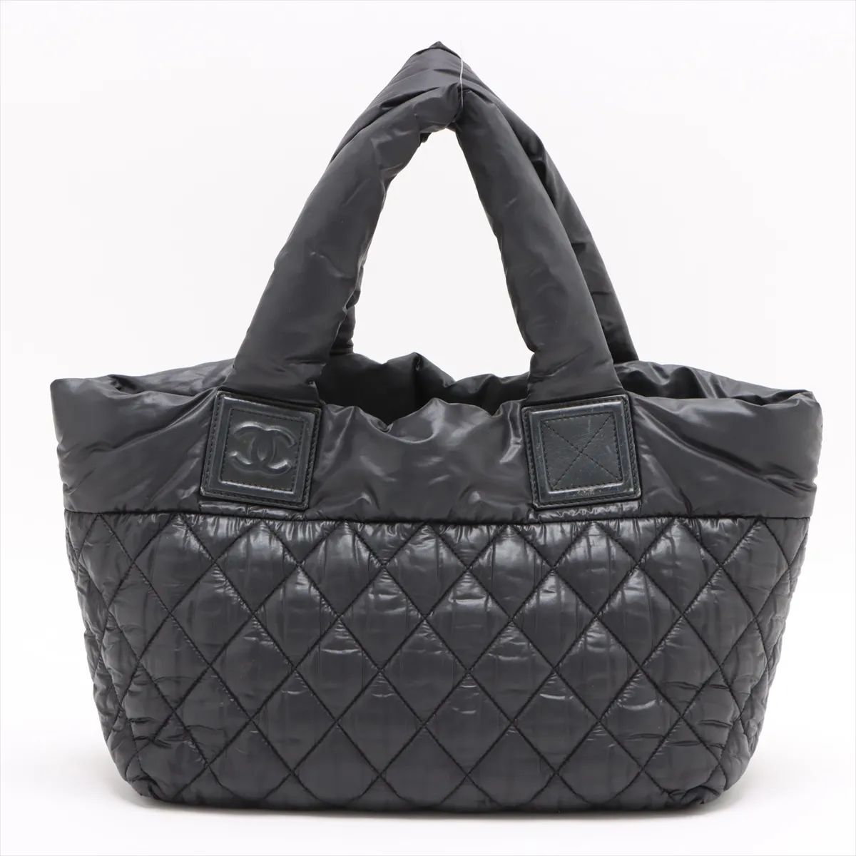 Coco Cocoon Nylon x Leather Tote Bag Black Silver Hardware 13655214 13th Series — view 2