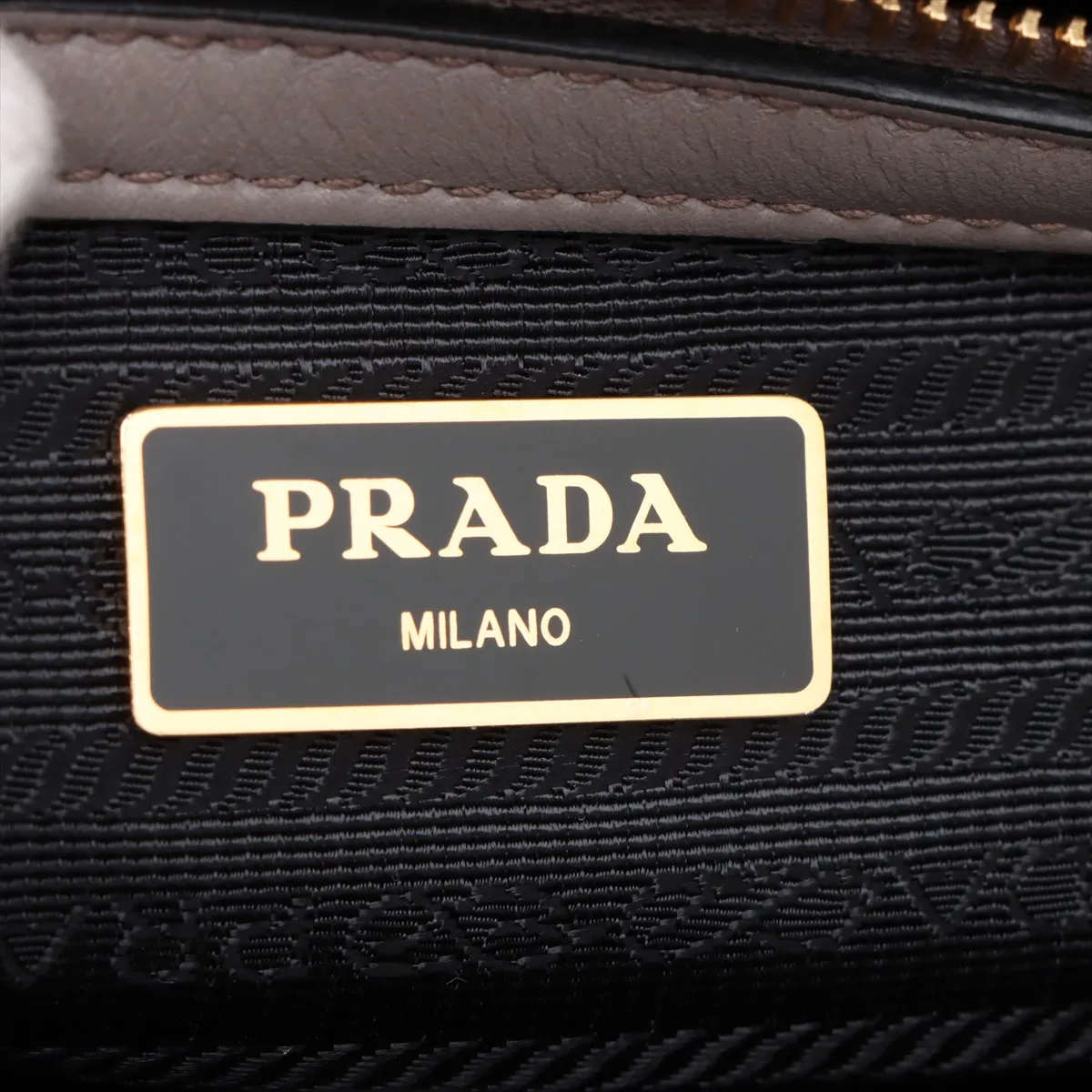 Saffiano Soft Leather 2-Way Handbag, Greige, 1BA113 — view 11