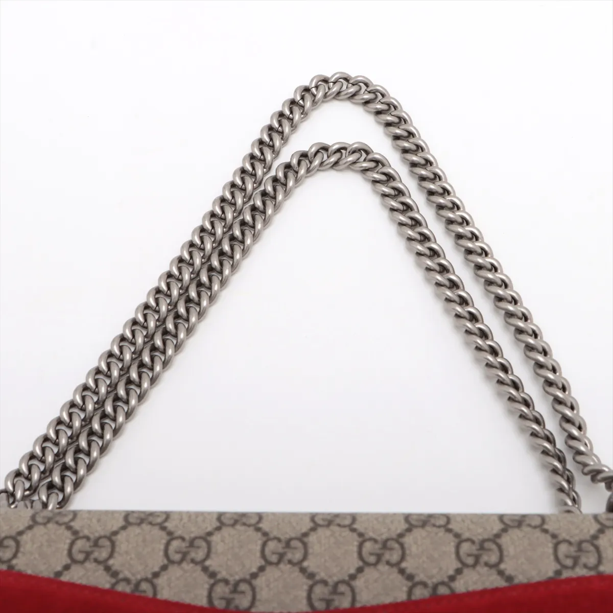 GG Supreme Dionysus PVC x Suede Chain Shoulder Bag Beige 403348 — view 6