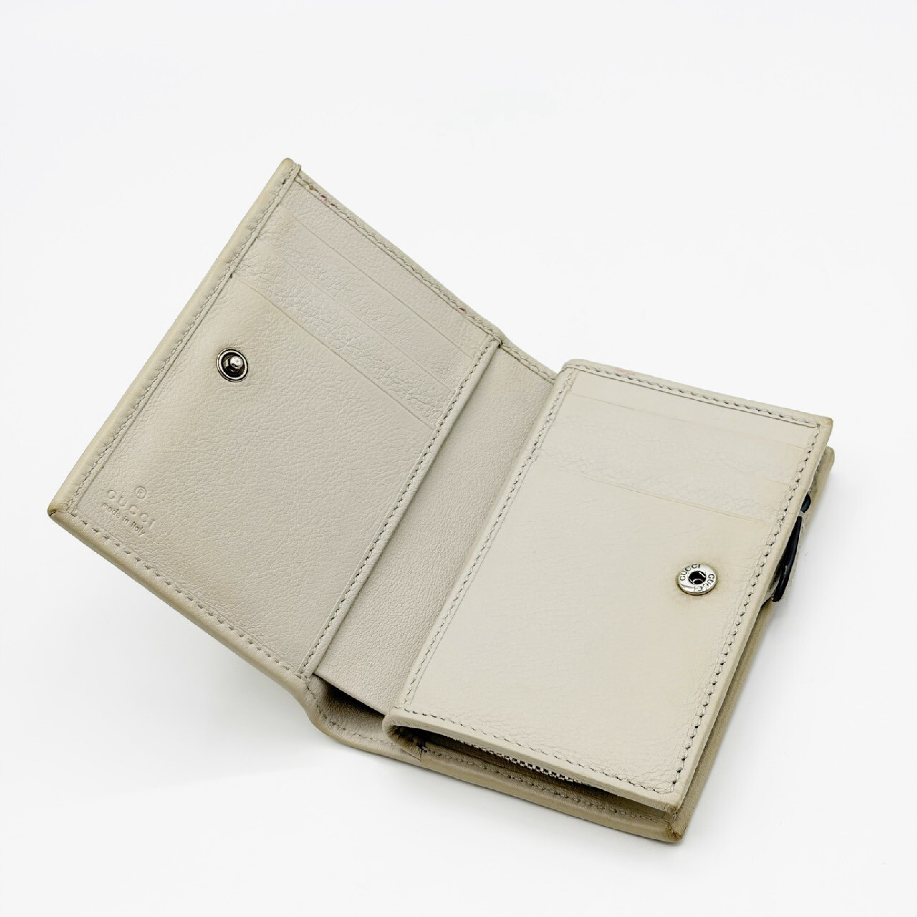 GG Marmont Compact Wallet, Greige — view 6