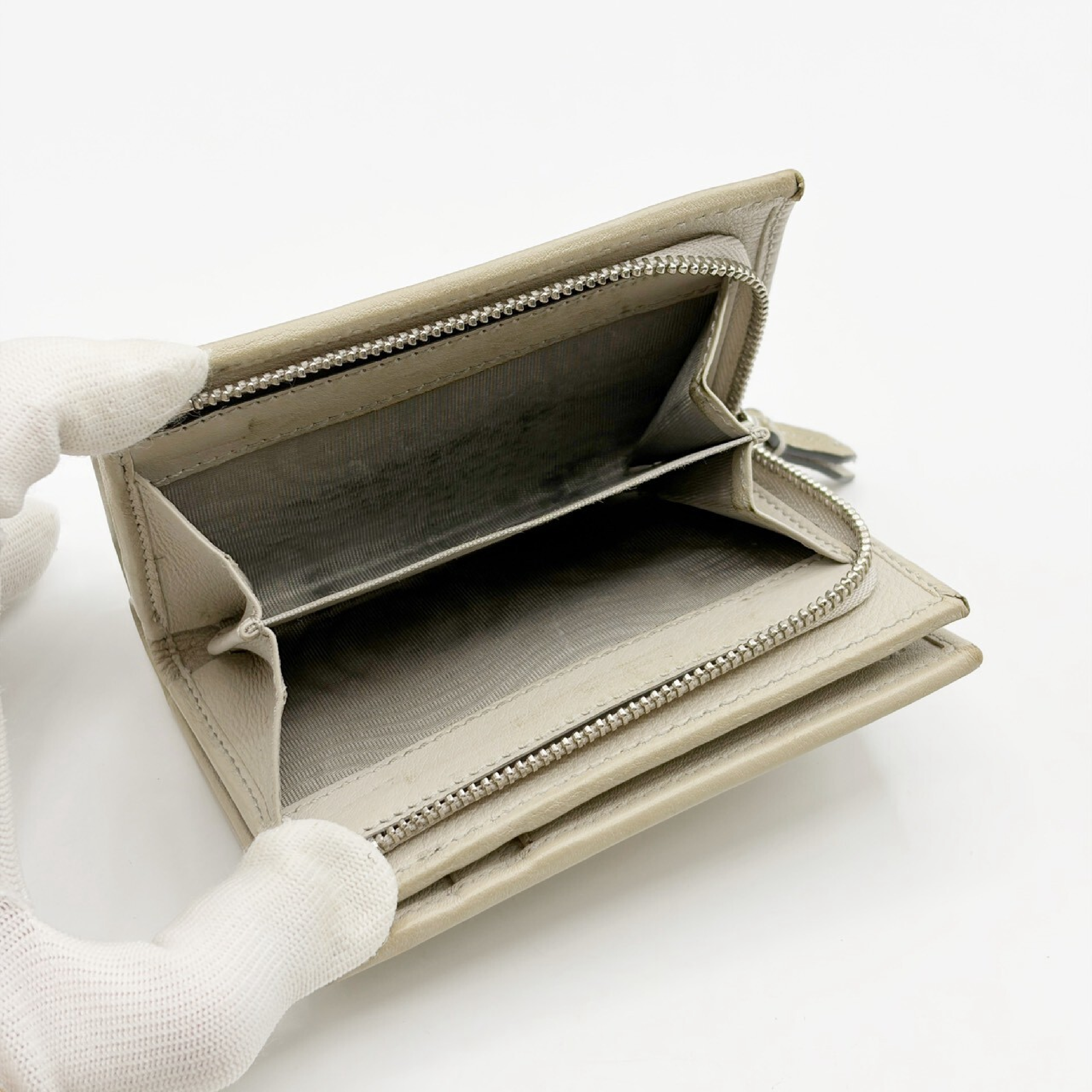 GG Marmont Compact Wallet, Greige — view 7