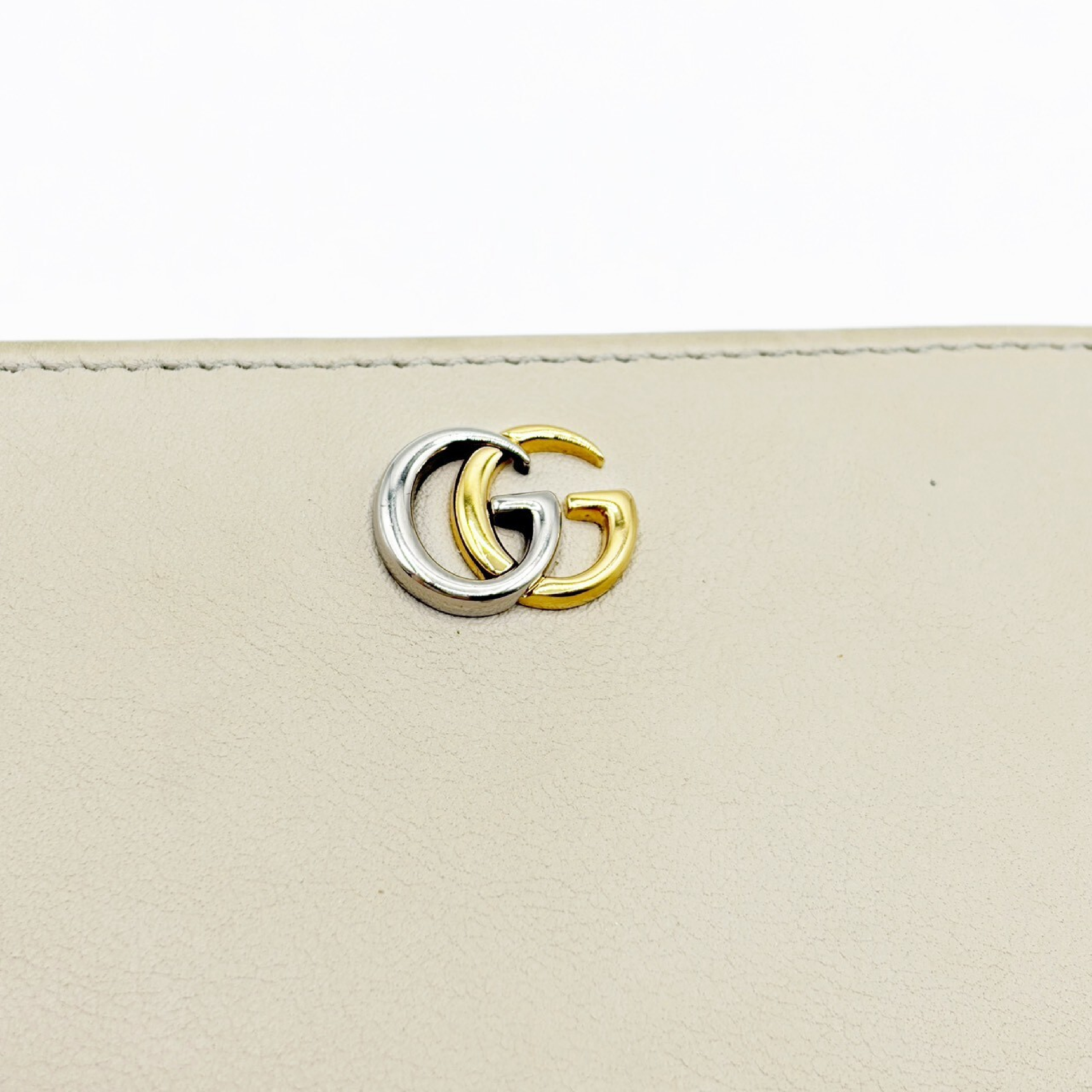 GG Marmont Compact Wallet, Greige — view 10