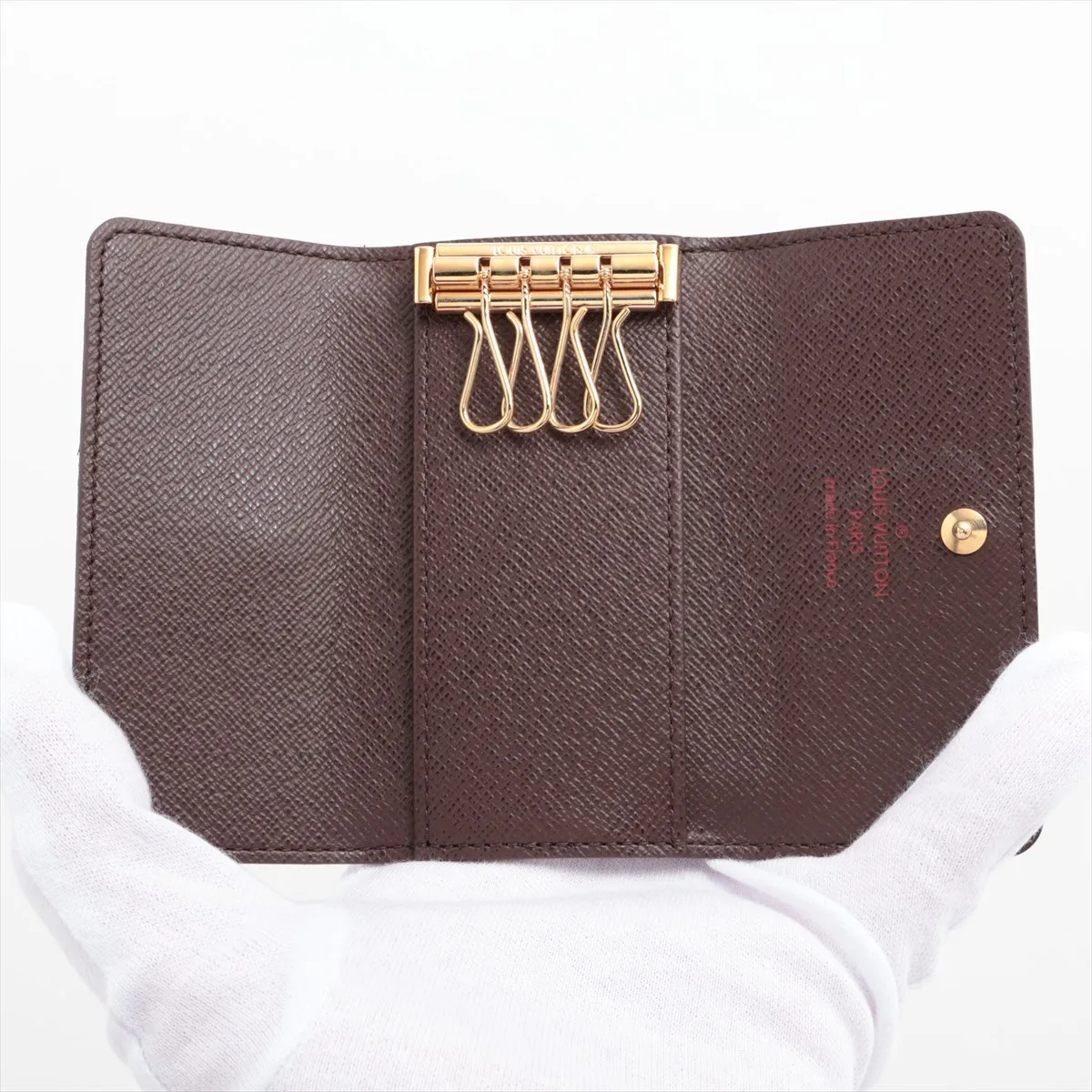 Damier Multicle 4 N62631 FL0036 Brown Key Case — view 4