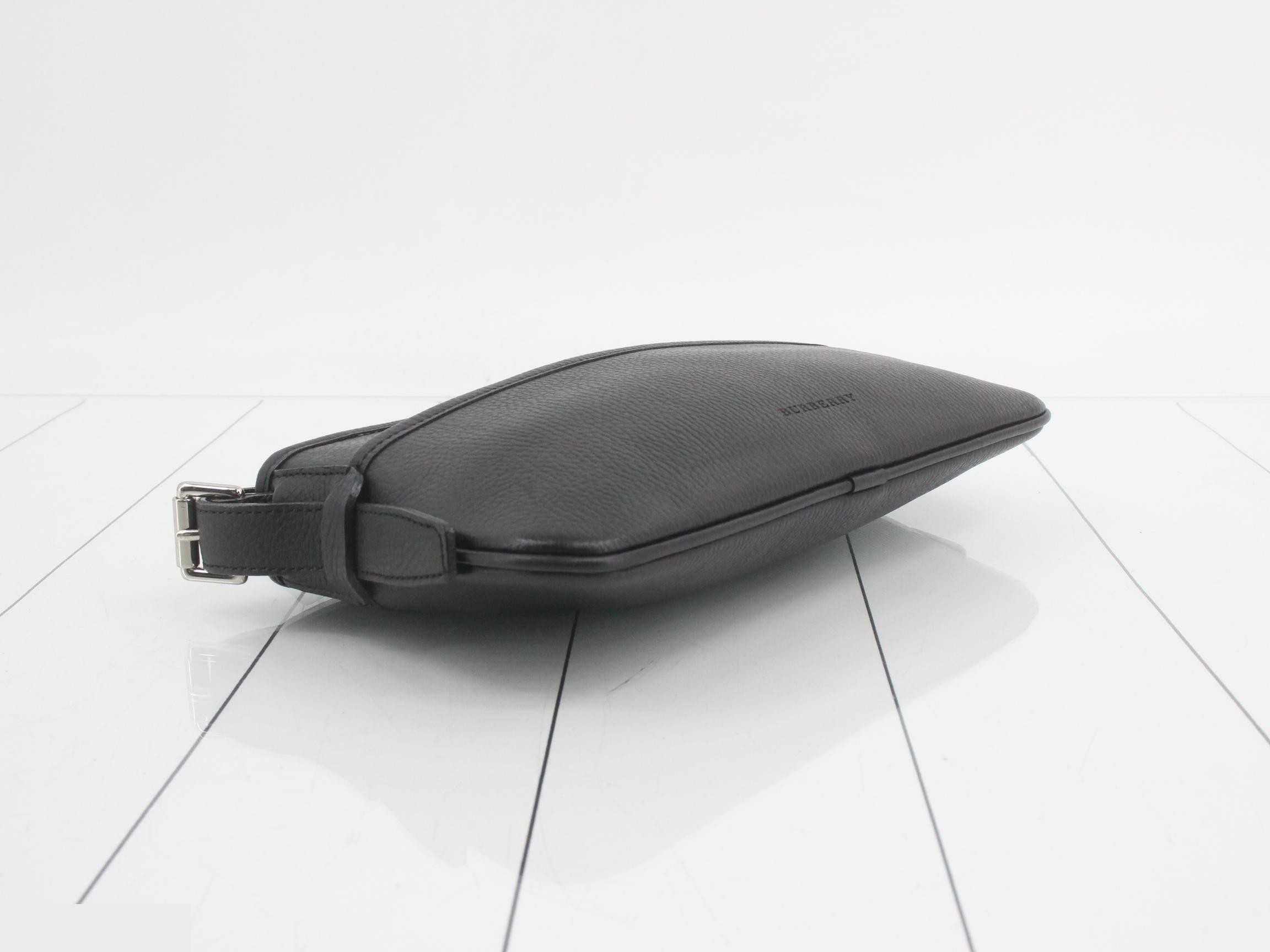 shoulder bag, leather, black — view 5