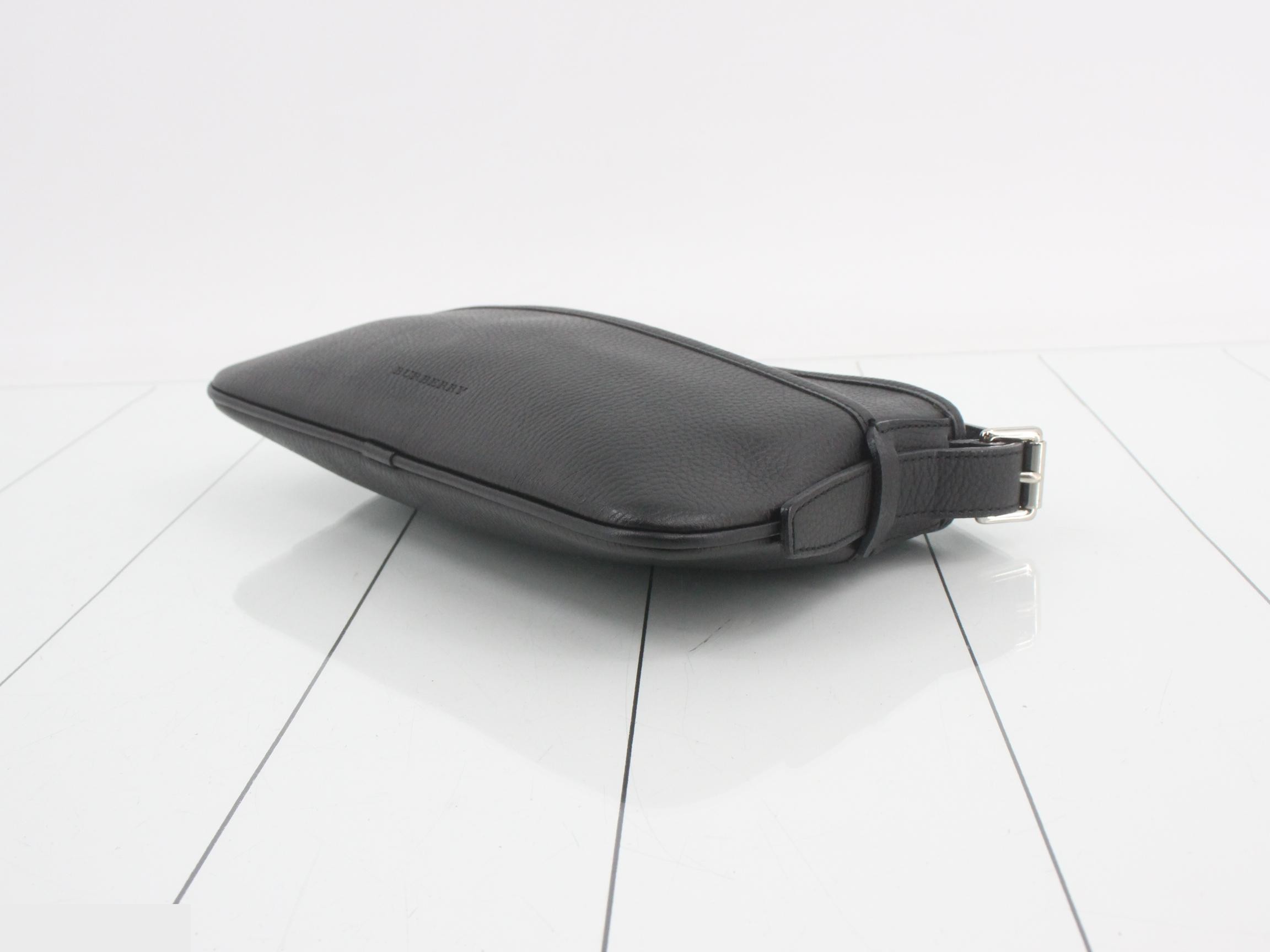 shoulder bag, leather, black — view 6