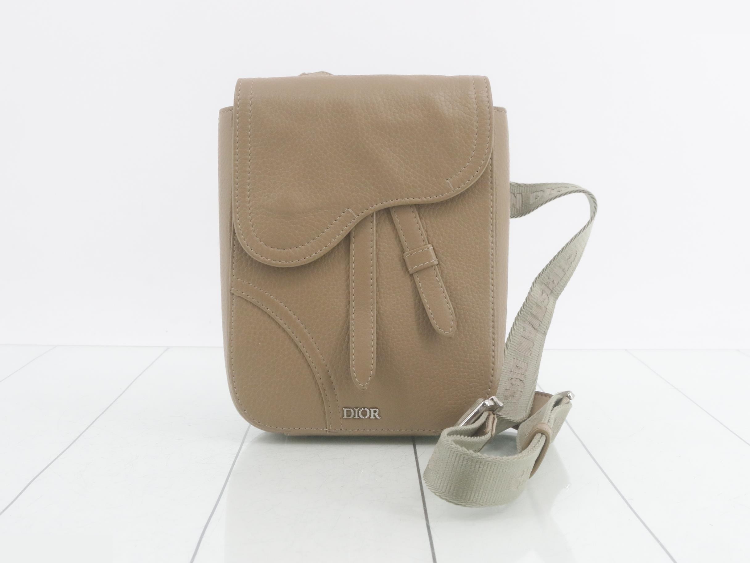Saddle pouch leather shoulder bag