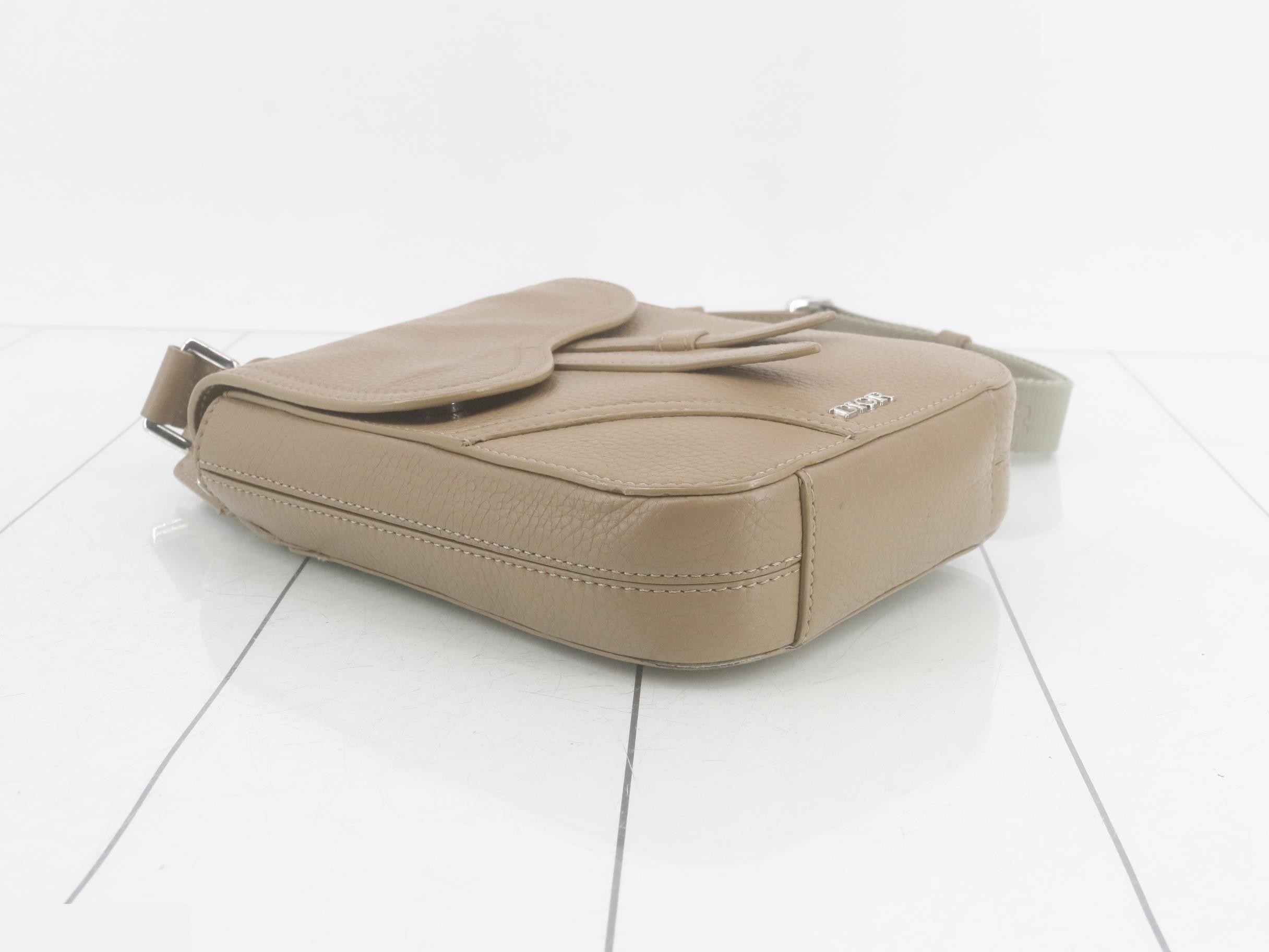 Saddle pouch leather shoulder bag — view 5