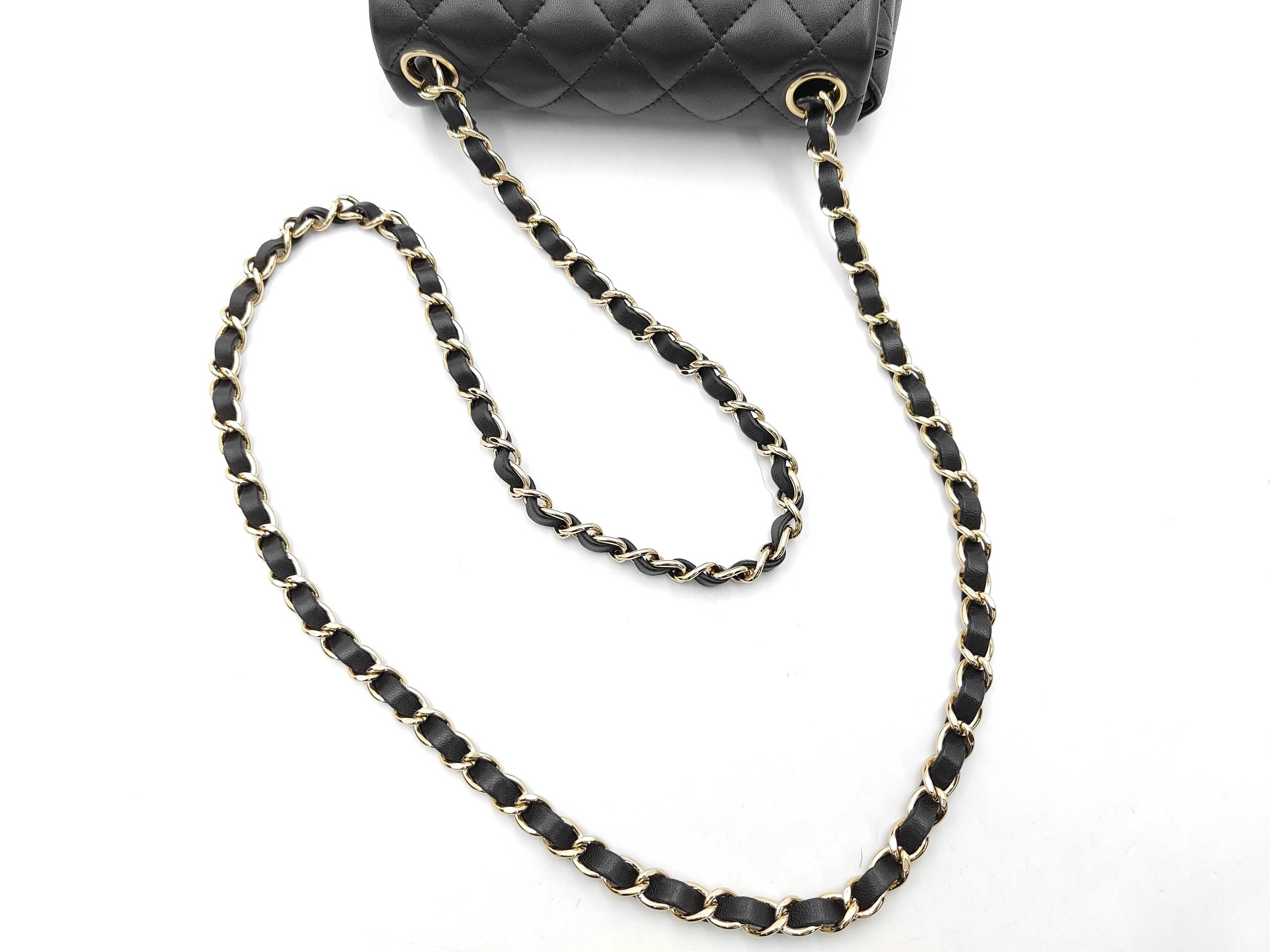 Mini Matelasse 17 Lambskin Chain Shoulder Bag — view 3