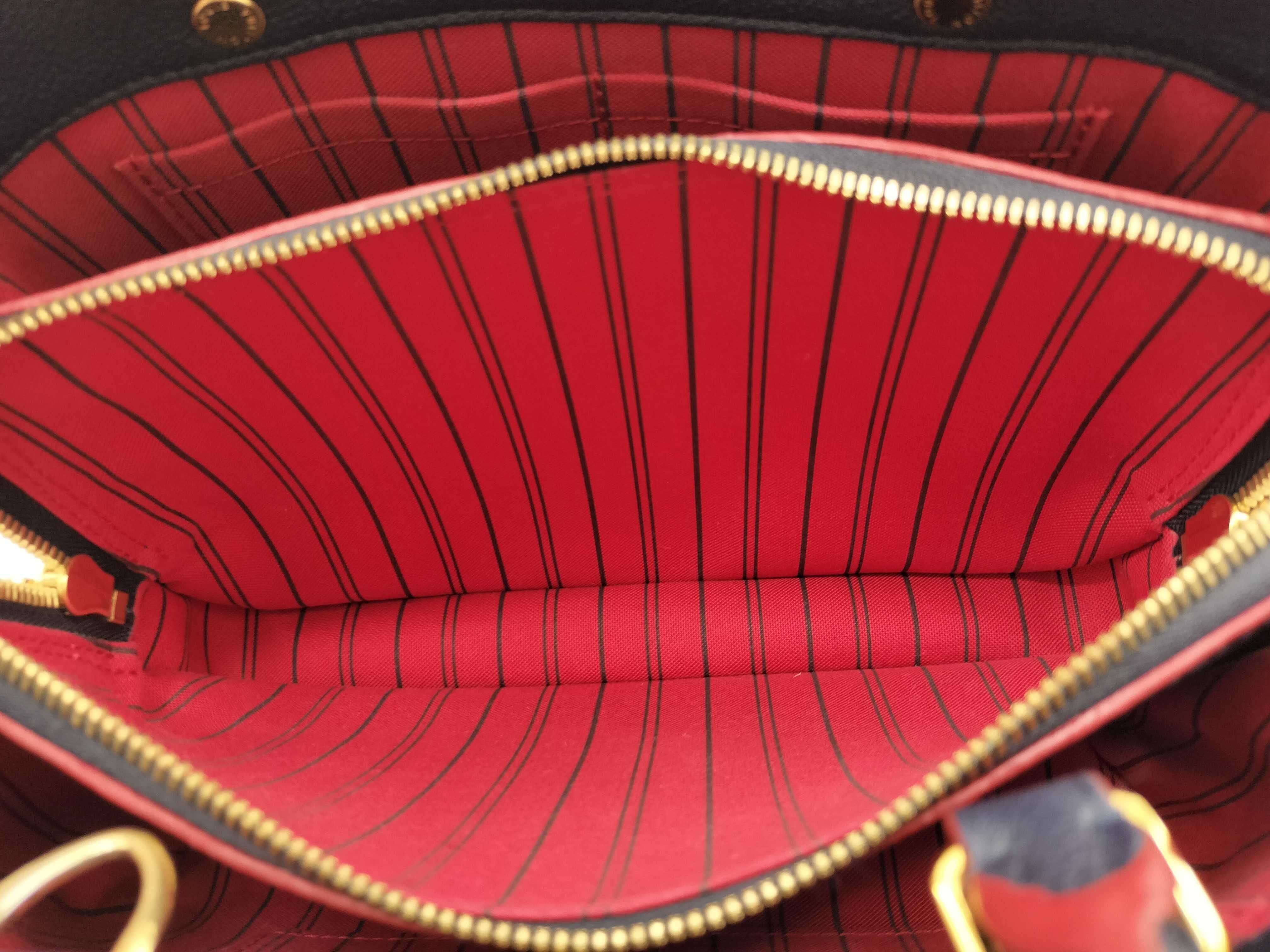 Monogram Empreinte Louis Vuitton Empreinte Montaigne BB Marine SP3196 Handbag Gold Hardware Handbag — view 11