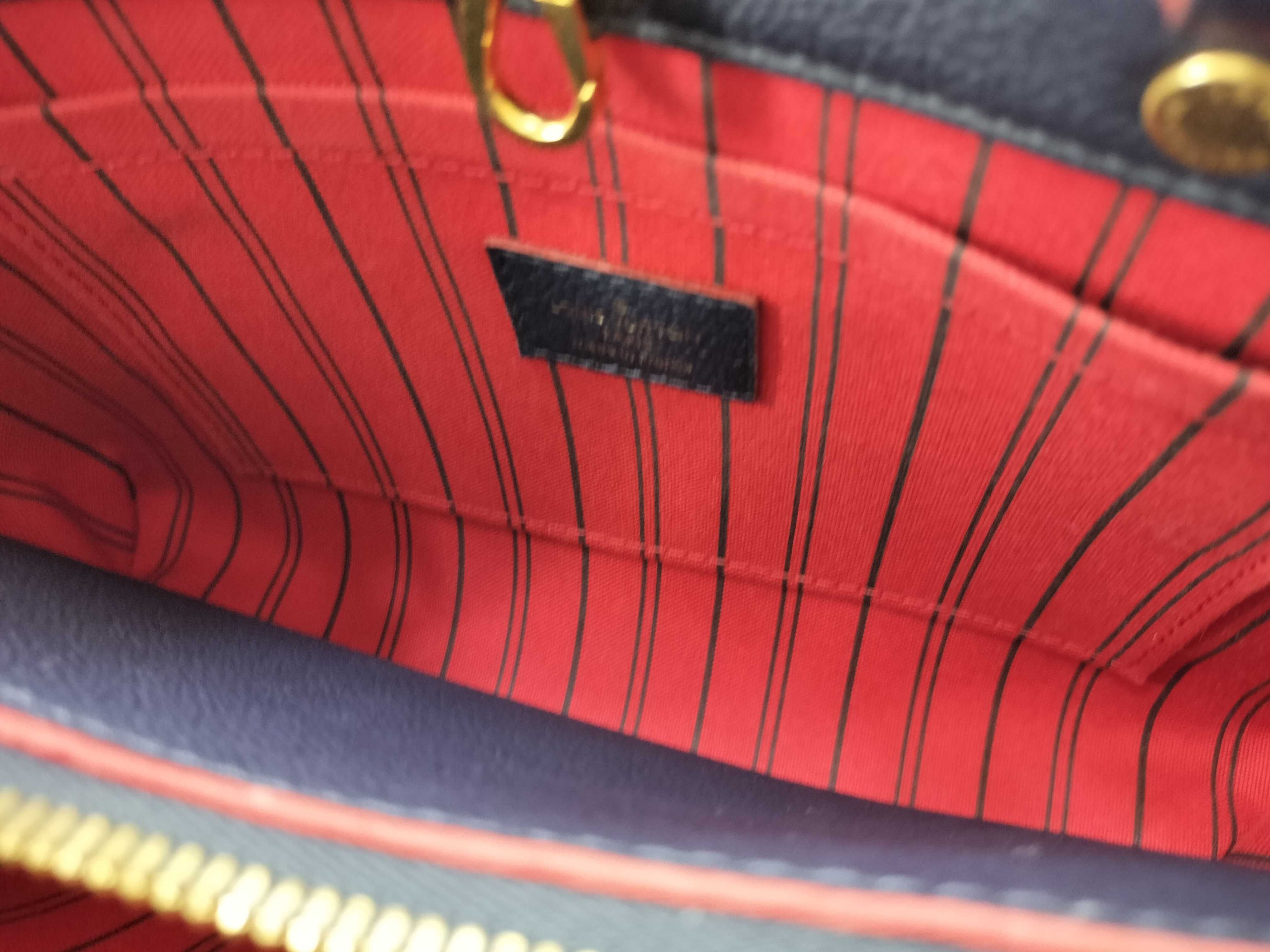 Monogram Empreinte Louis Vuitton Empreinte Montaigne BB Marine SP3196 Handbag Gold Hardware Handbag — view 13