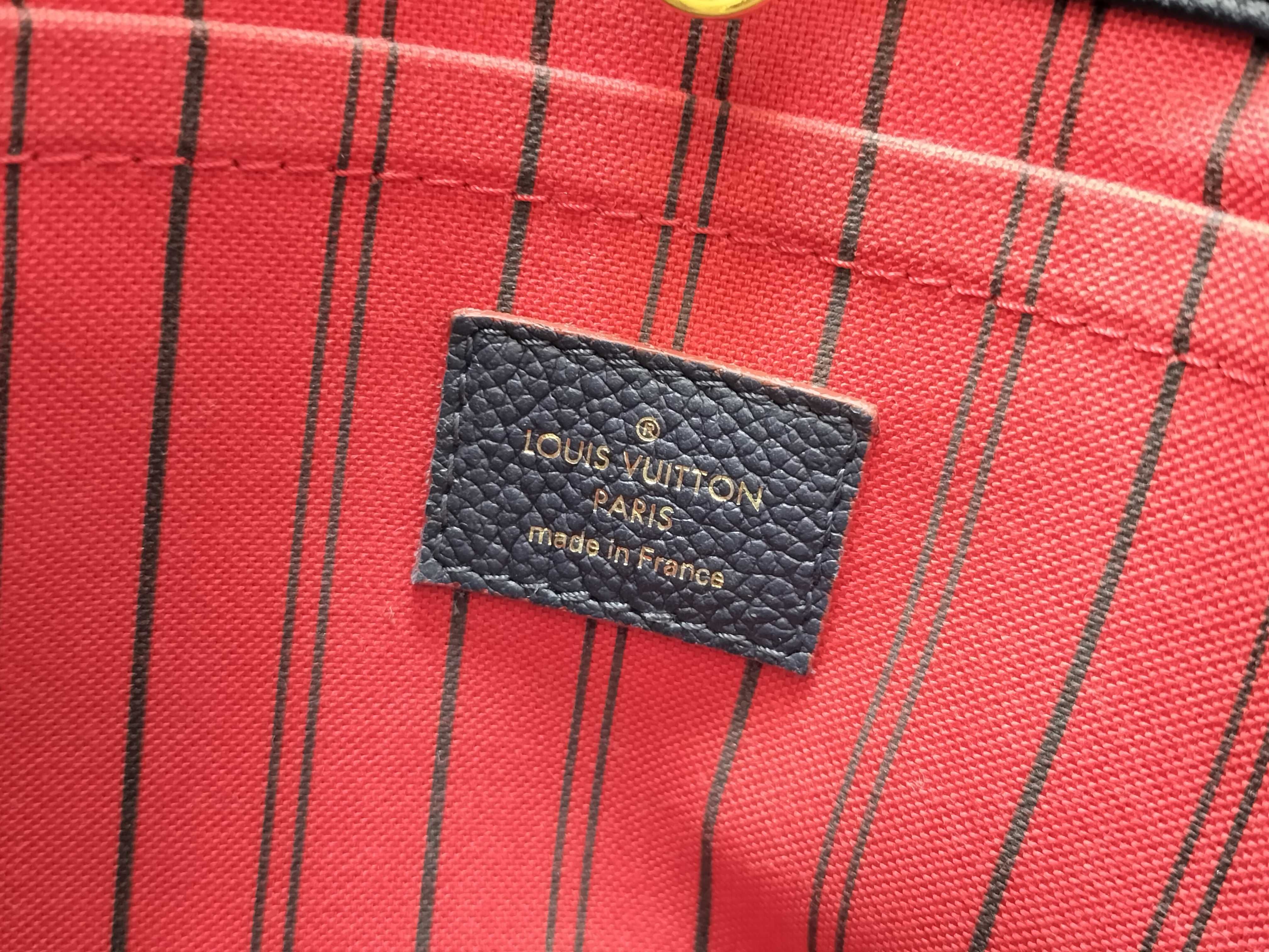 Monogram Empreinte Louis Vuitton Empreinte Montaigne BB Marine SP3196 Handbag Gold Hardware Handbag — view 14