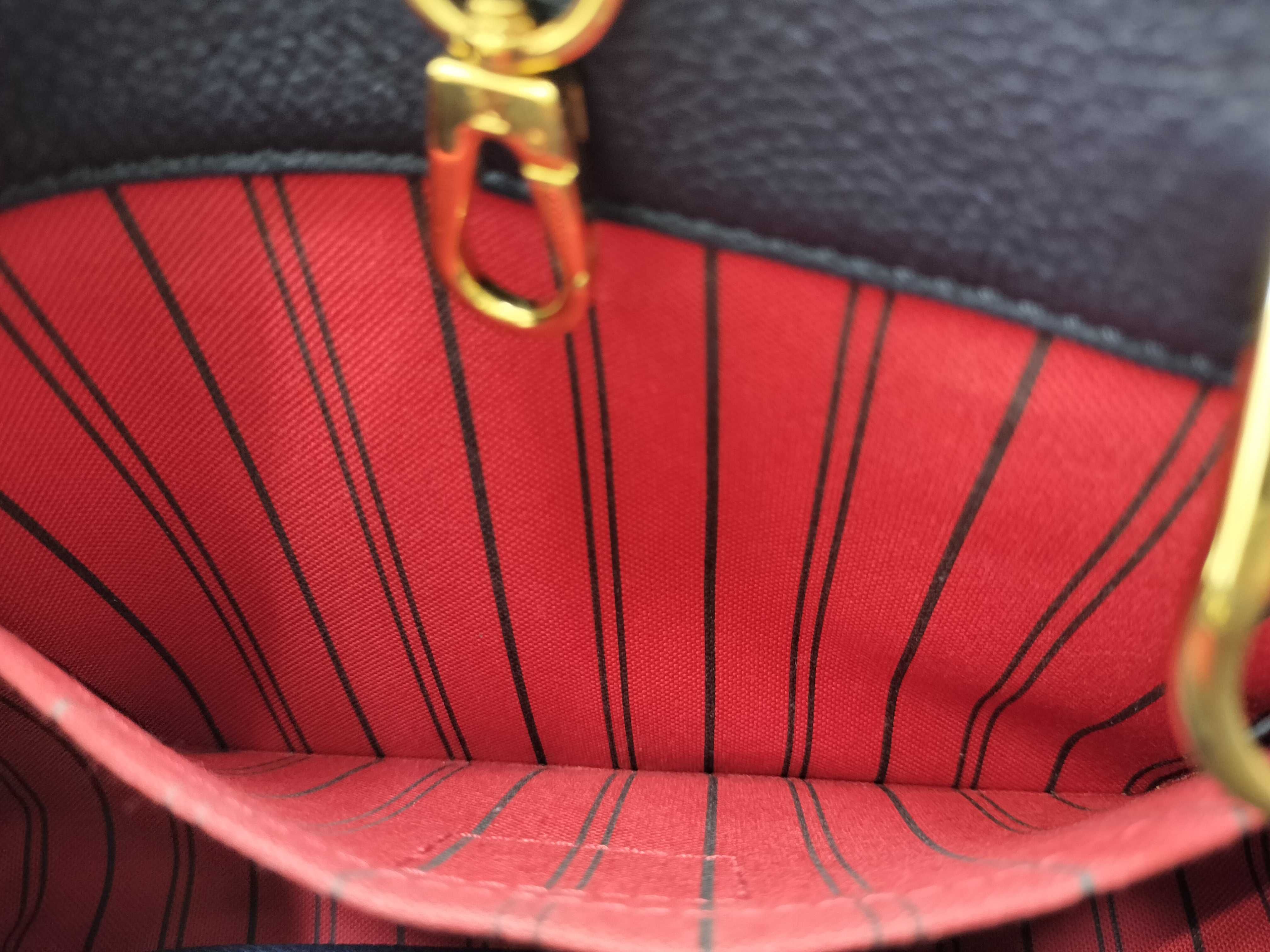Monogram Empreinte Louis Vuitton Empreinte Montaigne BB Marine SP3196 Handbag Gold Hardware Handbag — view 15