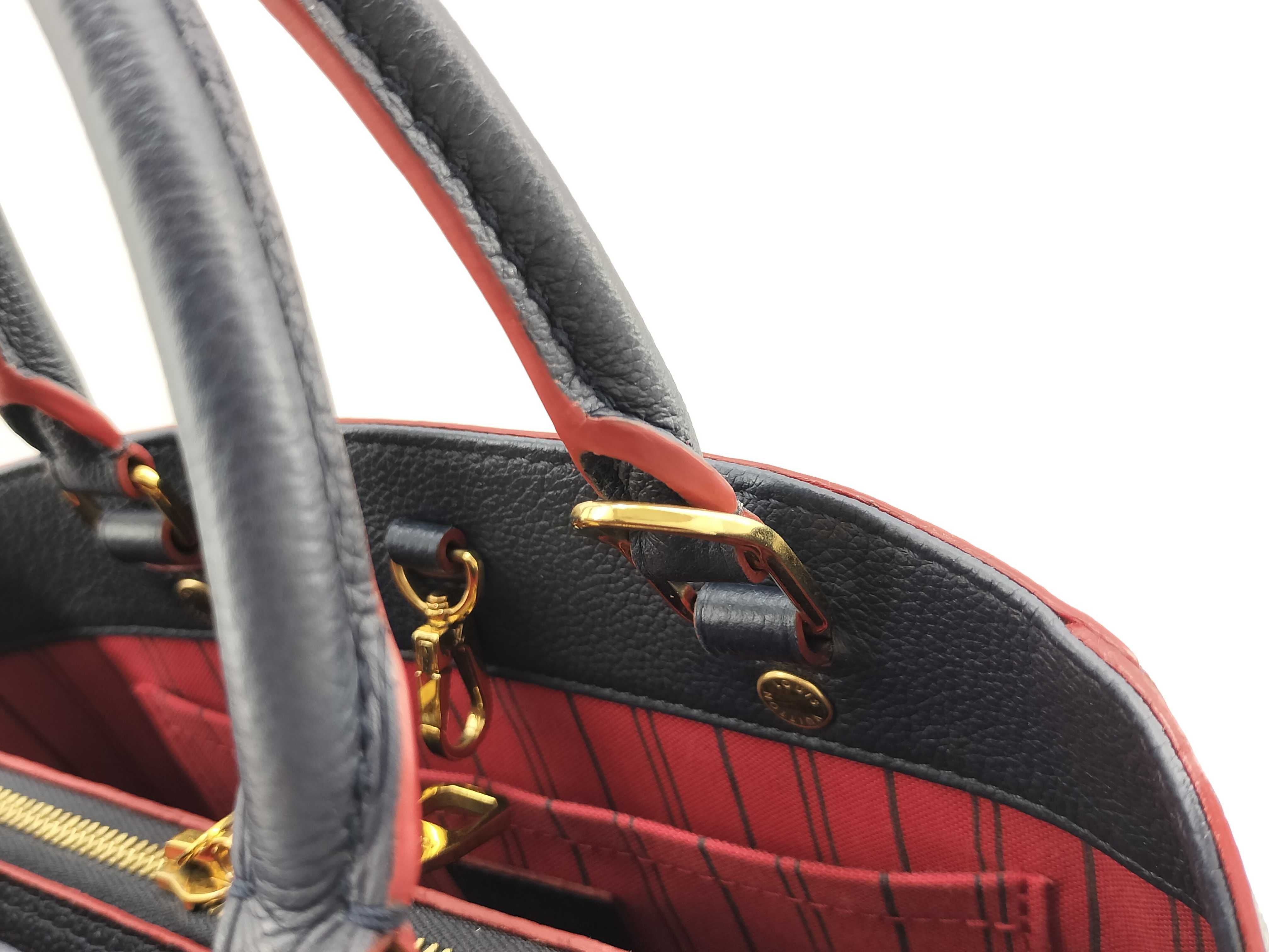 Monogram Empreinte Louis Vuitton Empreinte Montaigne BB Marine SP3196 Handbag Gold Hardware Handbag — view 3