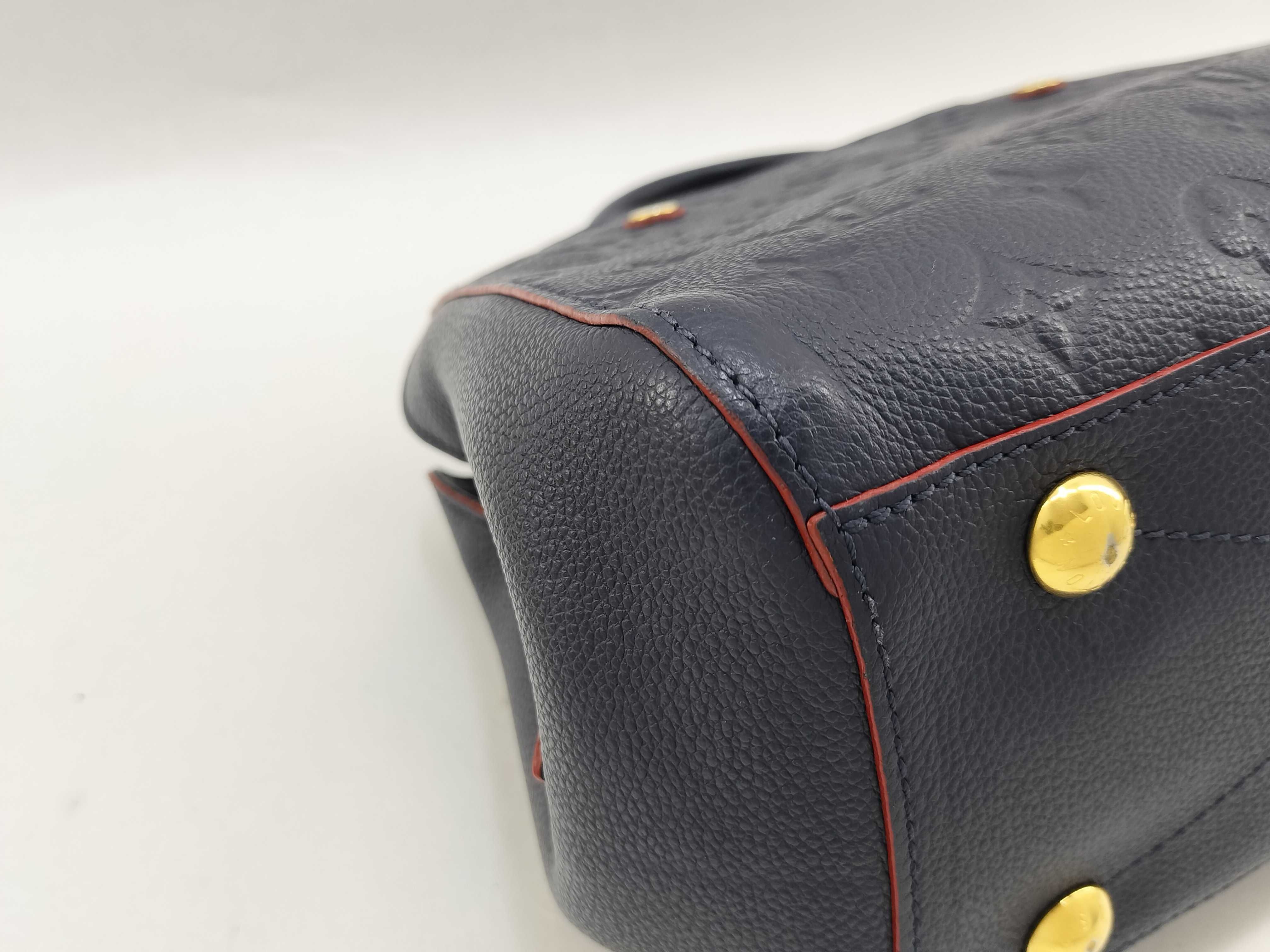 Monogram Empreinte Louis Vuitton Empreinte Montaigne BB Marine SP3196 Handbag Gold Hardware Handbag — view 5