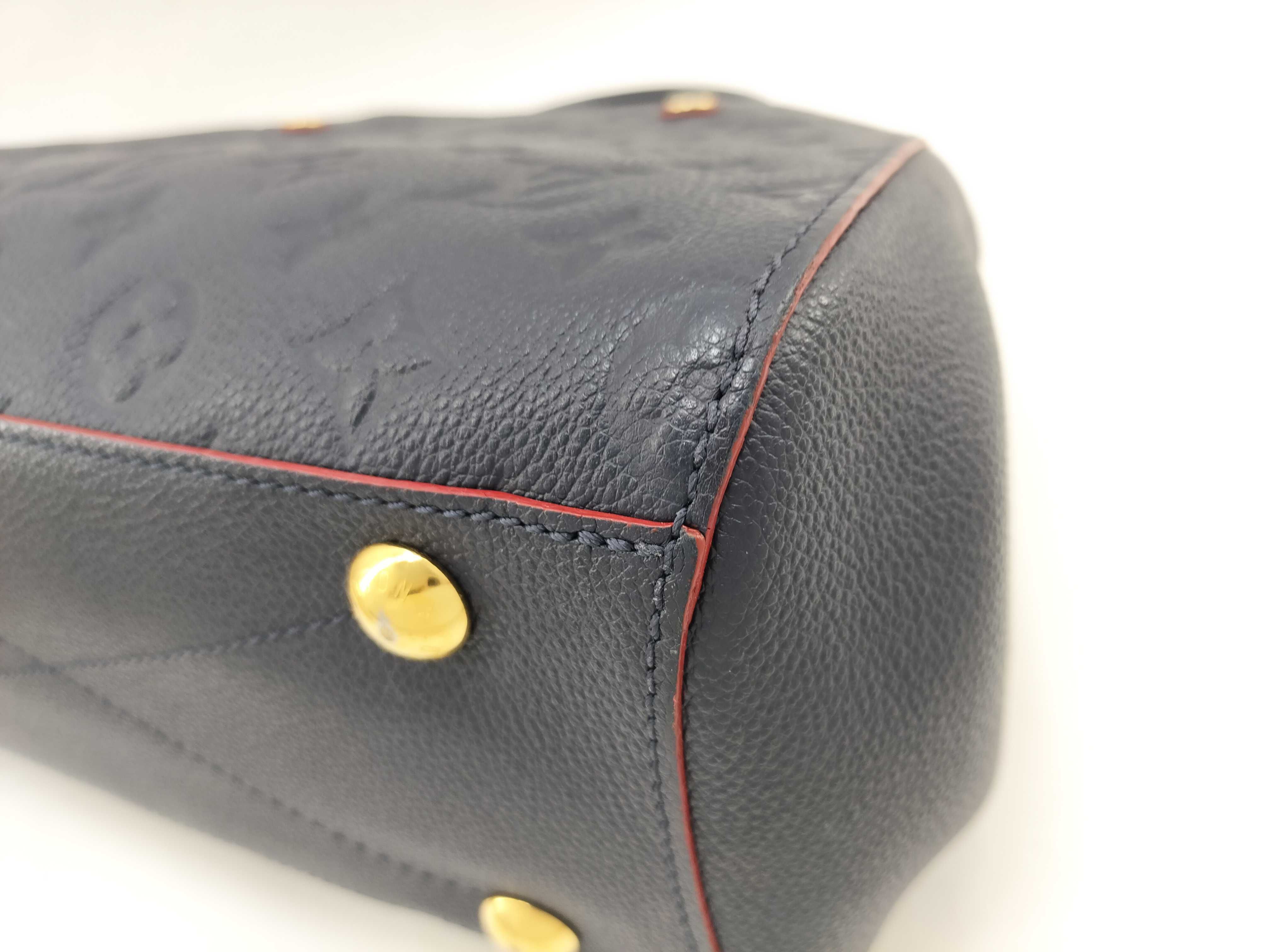 Monogram Empreinte Louis Vuitton Empreinte Montaigne BB Marine SP3196 Handbag Gold Hardware Handbag — view 6