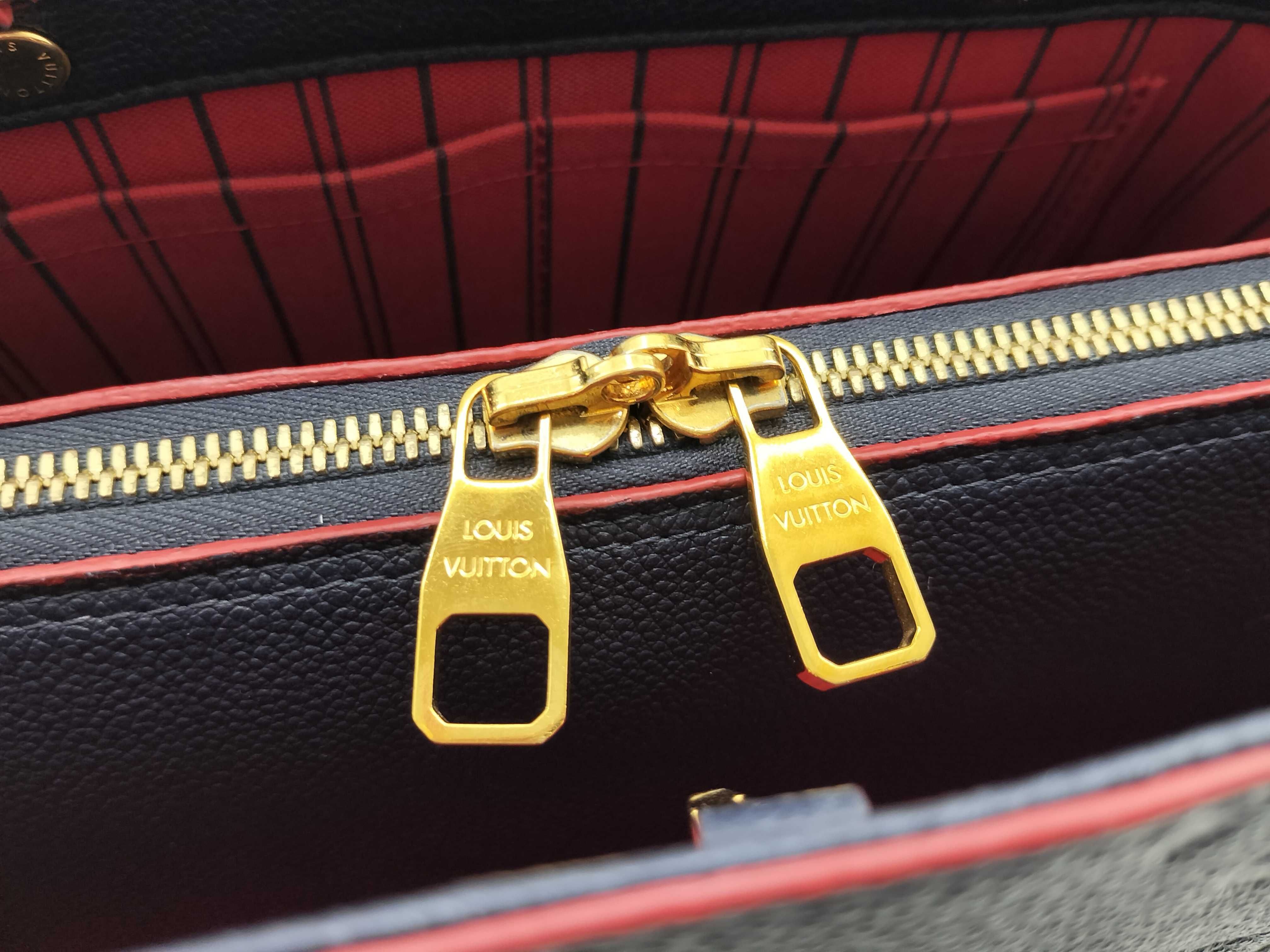 Monogram Empreinte Louis Vuitton Empreinte Montaigne BB Marine SP3196 Handbag Gold Hardware Handbag — view 9